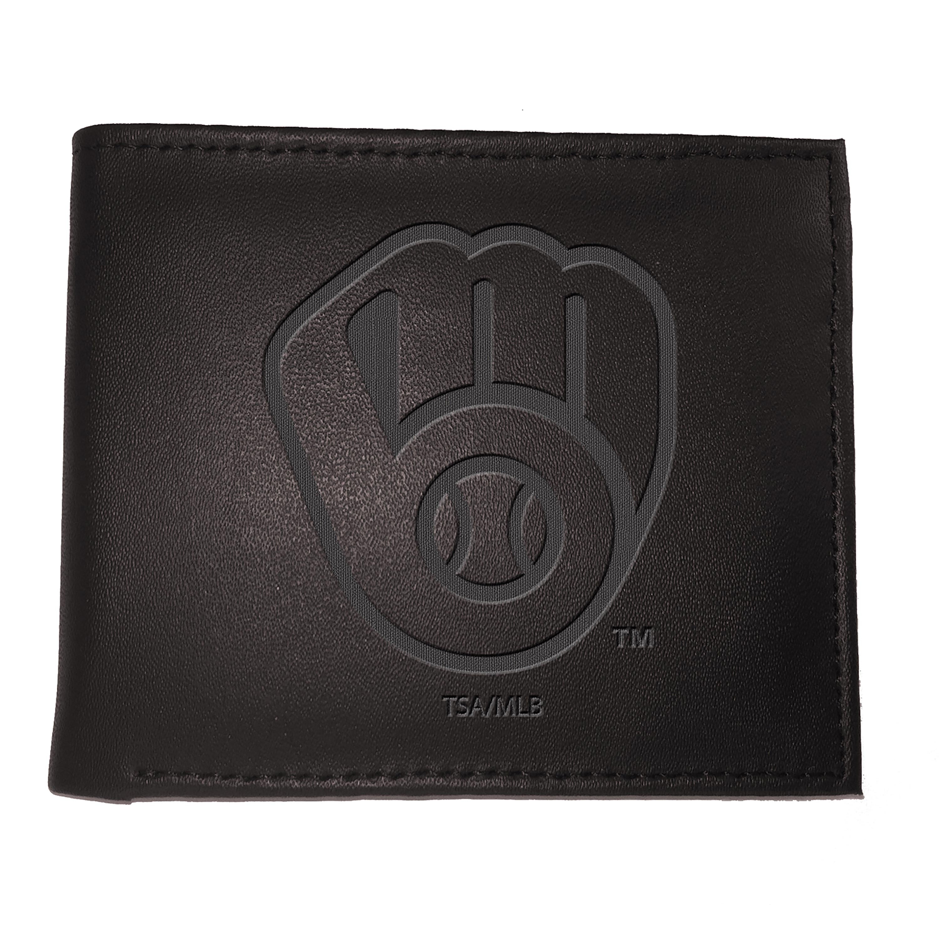 Milwaukee Brewers Bi-Fold Wallet Black - Sports Gifts, Sports Memorabilia, Sports Collectibles, Fan Shop