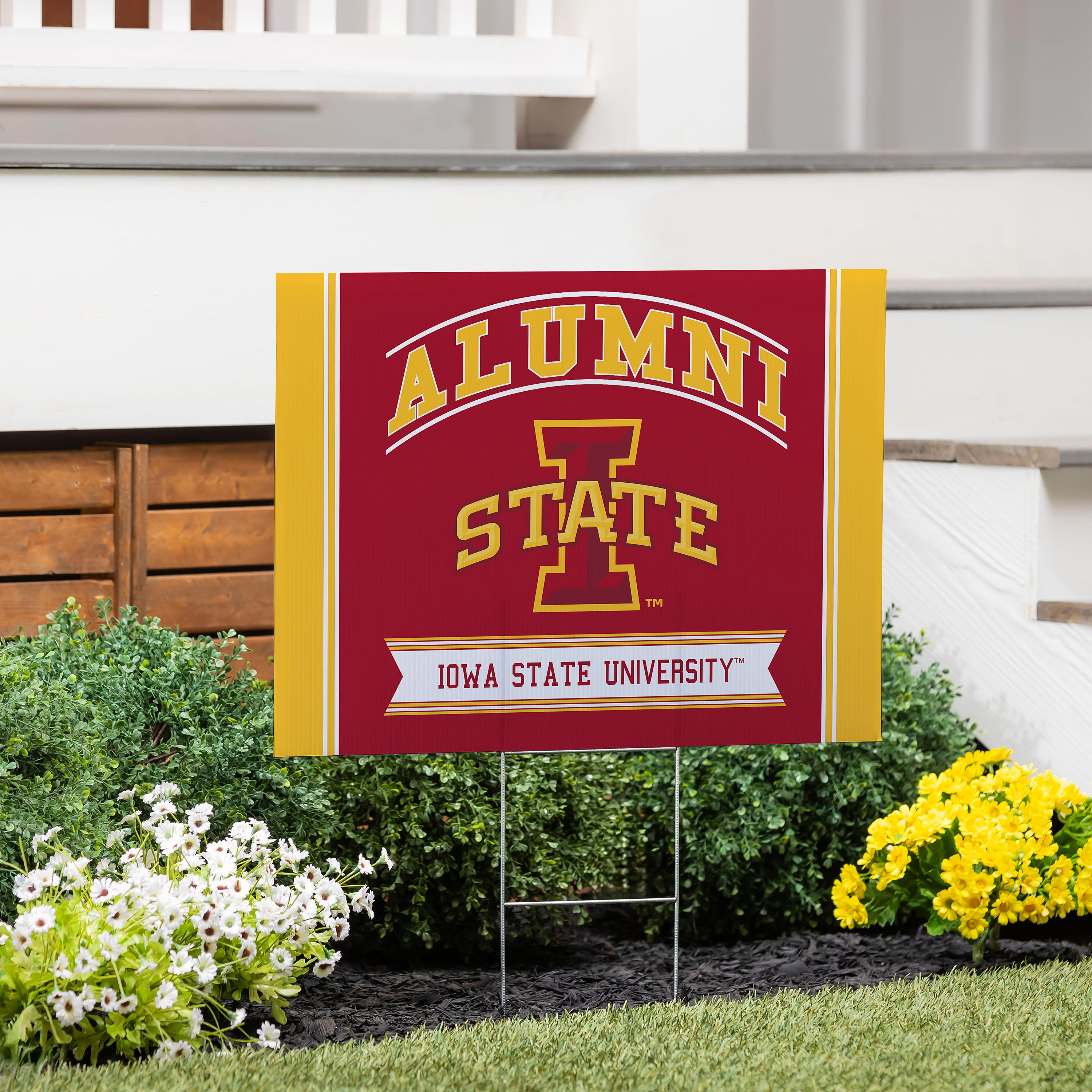 Iowa State University Coroplast Yard Sign Alumni - Sports Collectibles, Sports Memorabilia, Sports Fan Shop, Sports Gifts