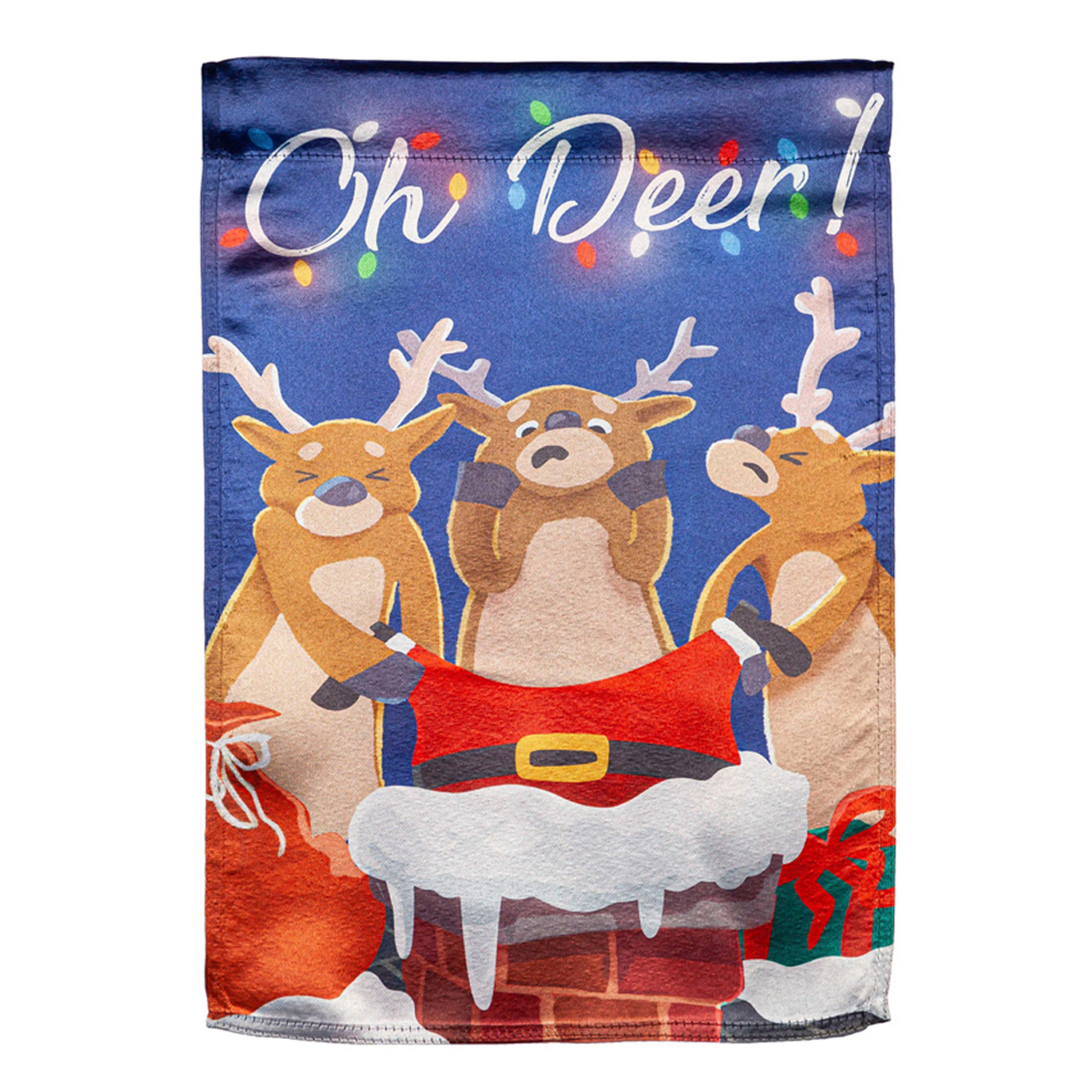 Oh Deer Lustre House Flag - Sports Collectibles, Sports Memorabilia, Sports Fan Shop, Sports Gifts