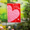 Happy Valentine's Day Basic Applique Garden Flag - Sports Gifts, Sports Memorabilia, Sports Collectibles, Fan Shop