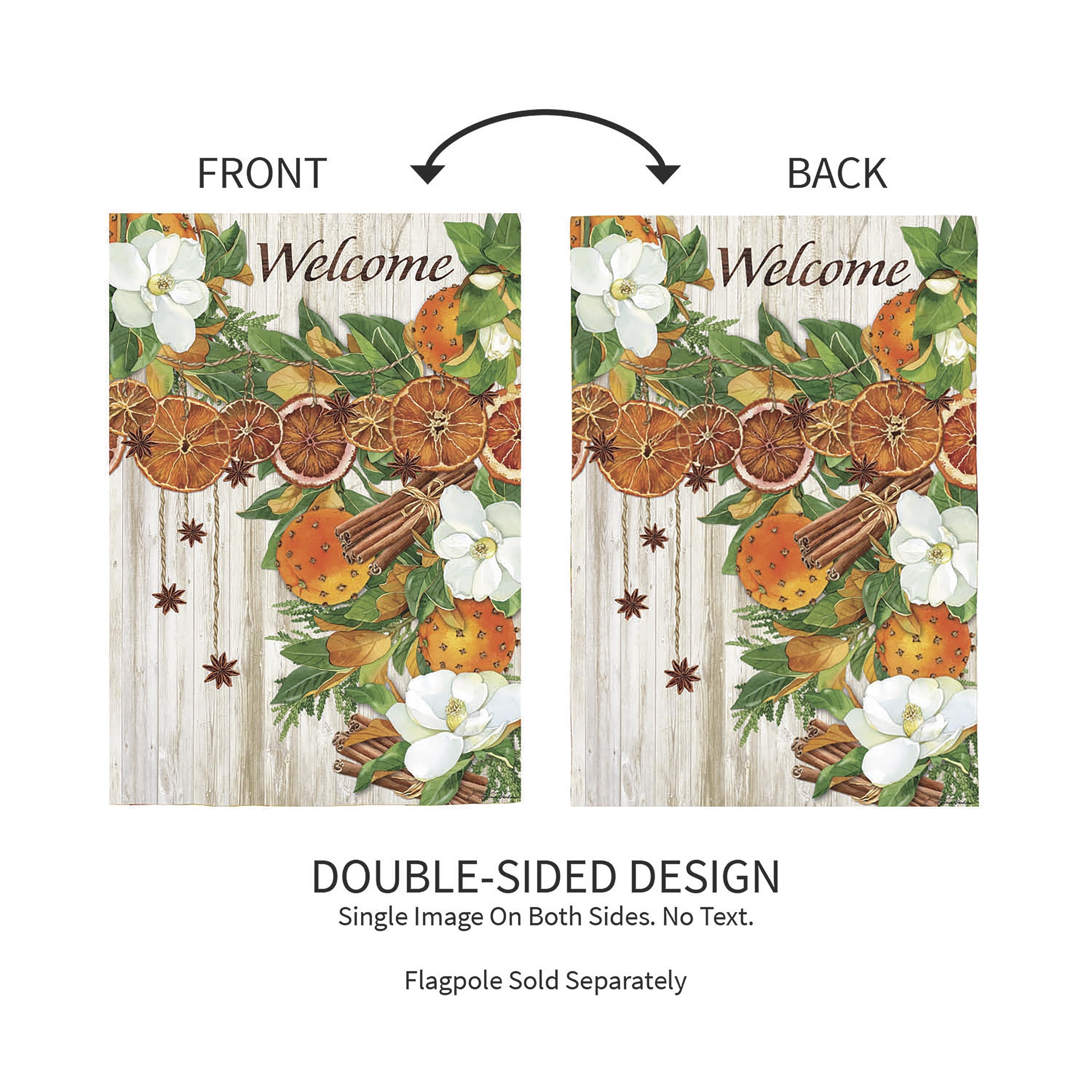 Welcome Fall Moire Garden Flag - Sports Collectibles, Sports Memorabilia, Sports Fan Shop, Sports Gifts