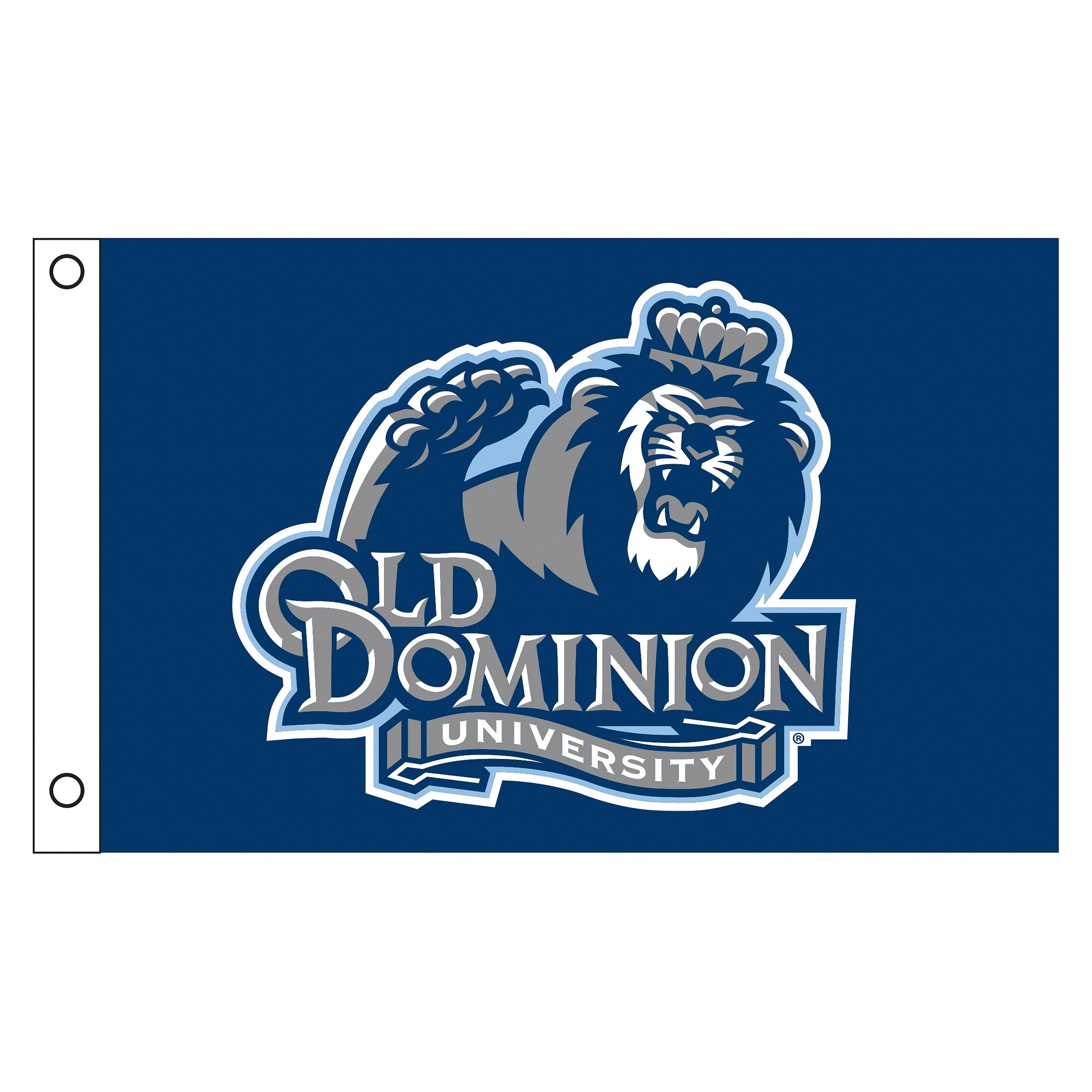 Old Dominion University (ODU) Single Sided Flag w/ 2 Grommets, 3'x5' - Sports Gifts, Sports Memorabilia, Sports Collectibles, Fan Shop
