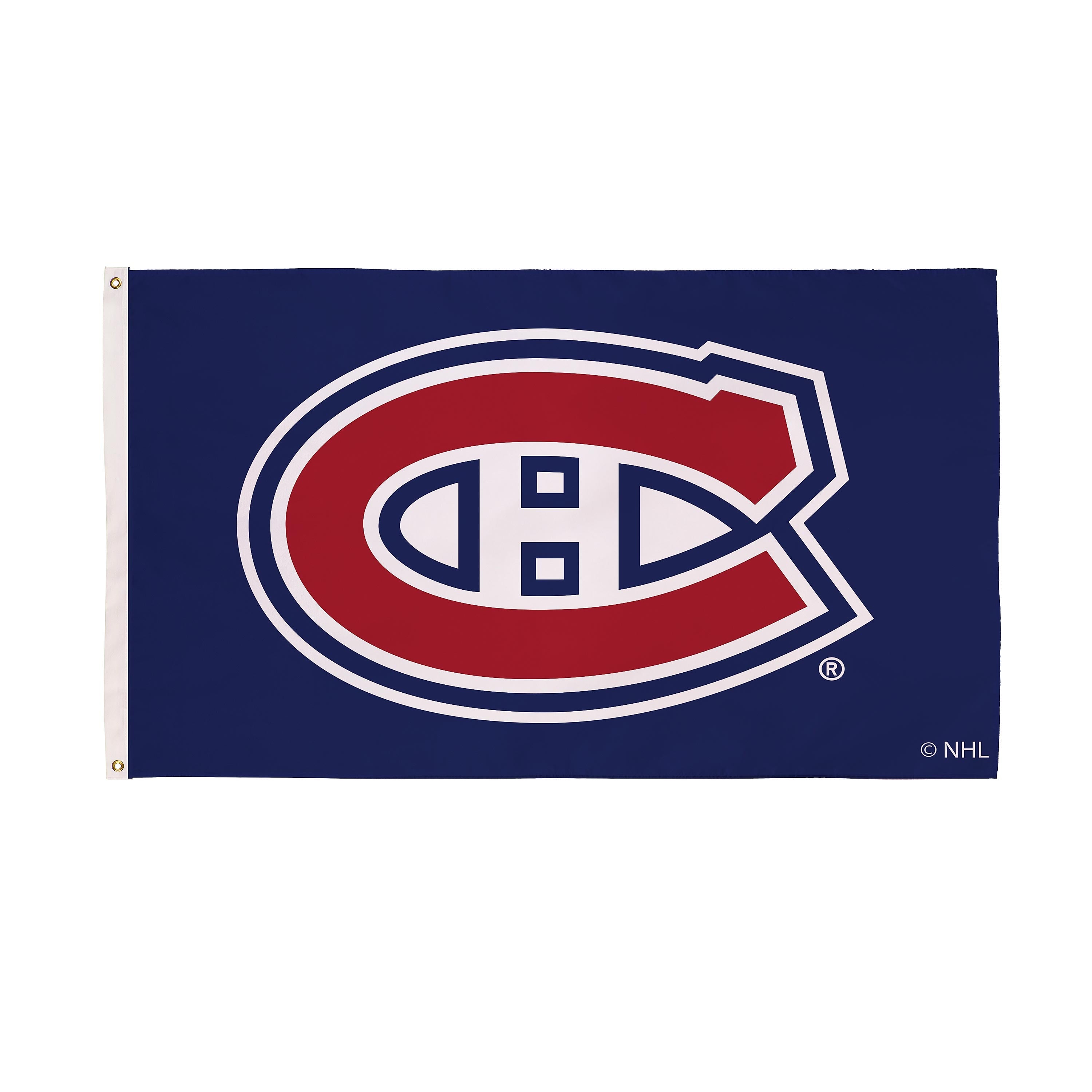 3'x5' Single Sided Flag w/ 2 Grommets, Montreal Canadiens - Sports Gifts, Sports Memorabilia, Sports Collectibles, Fan Shop