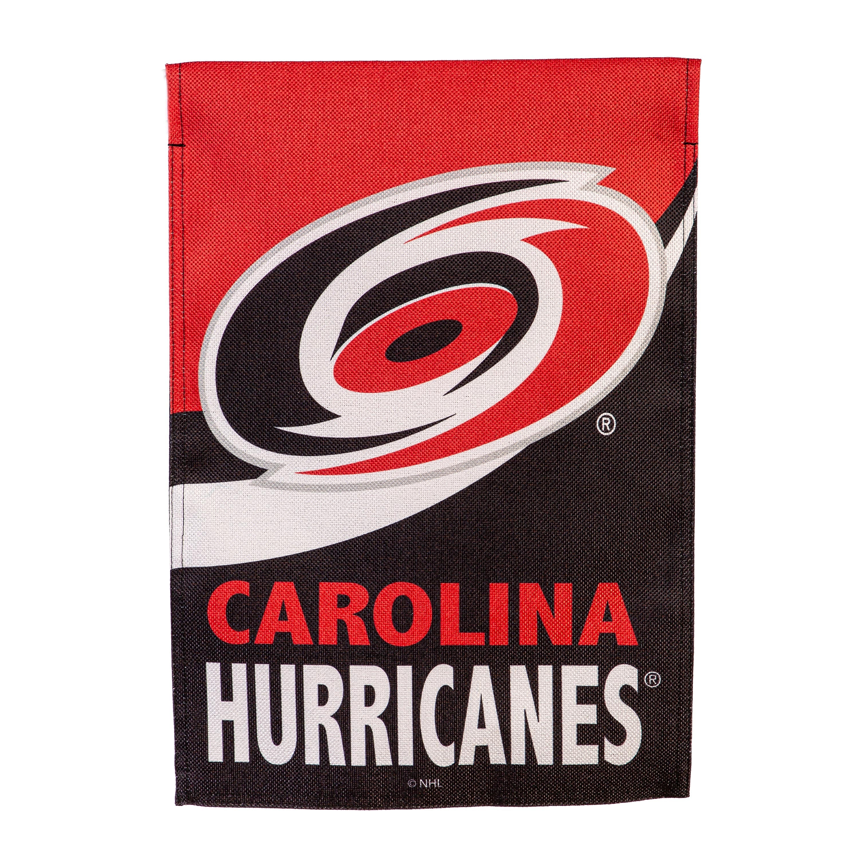 Carolina Hurricanes Burlap Flag GDN Size - Sports Collectibles, Sports Memorabilia, Sports Fan Shop, Sports Gifts