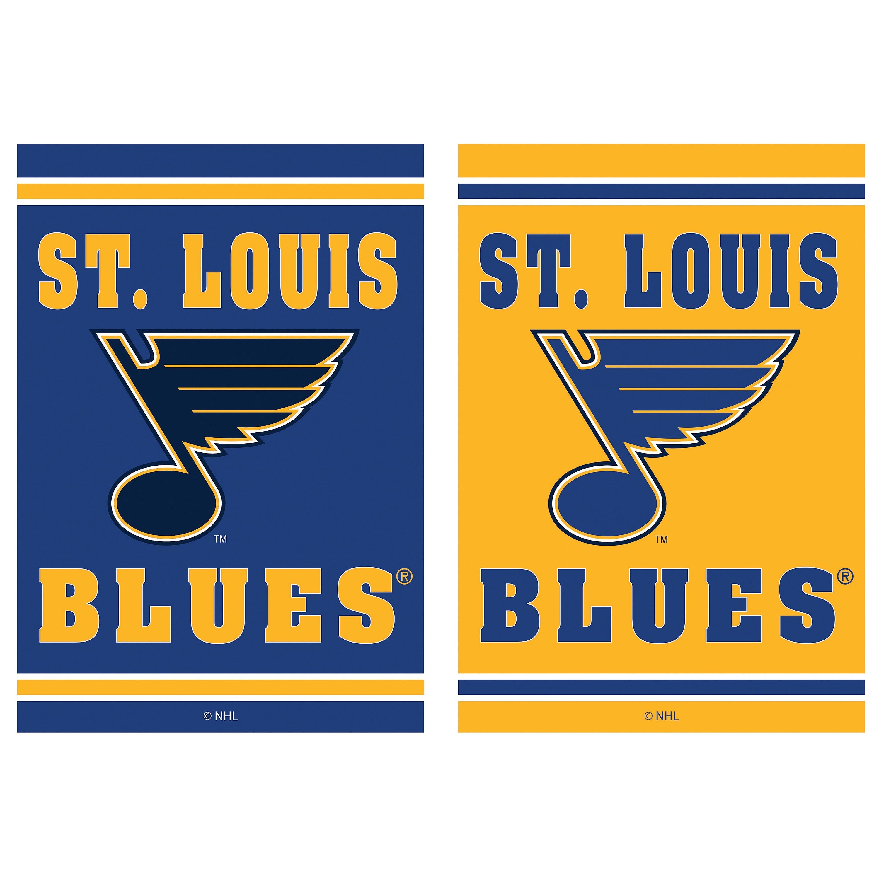 Embossed Suede Flag, House Size, St Louis Blues - Sports Collectibles, Sports Memorabilia, Sports Fan Shop, Sports Gifts
