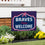 Atlanta Braves Coroplast Yard Sign, "Fans Welcome"