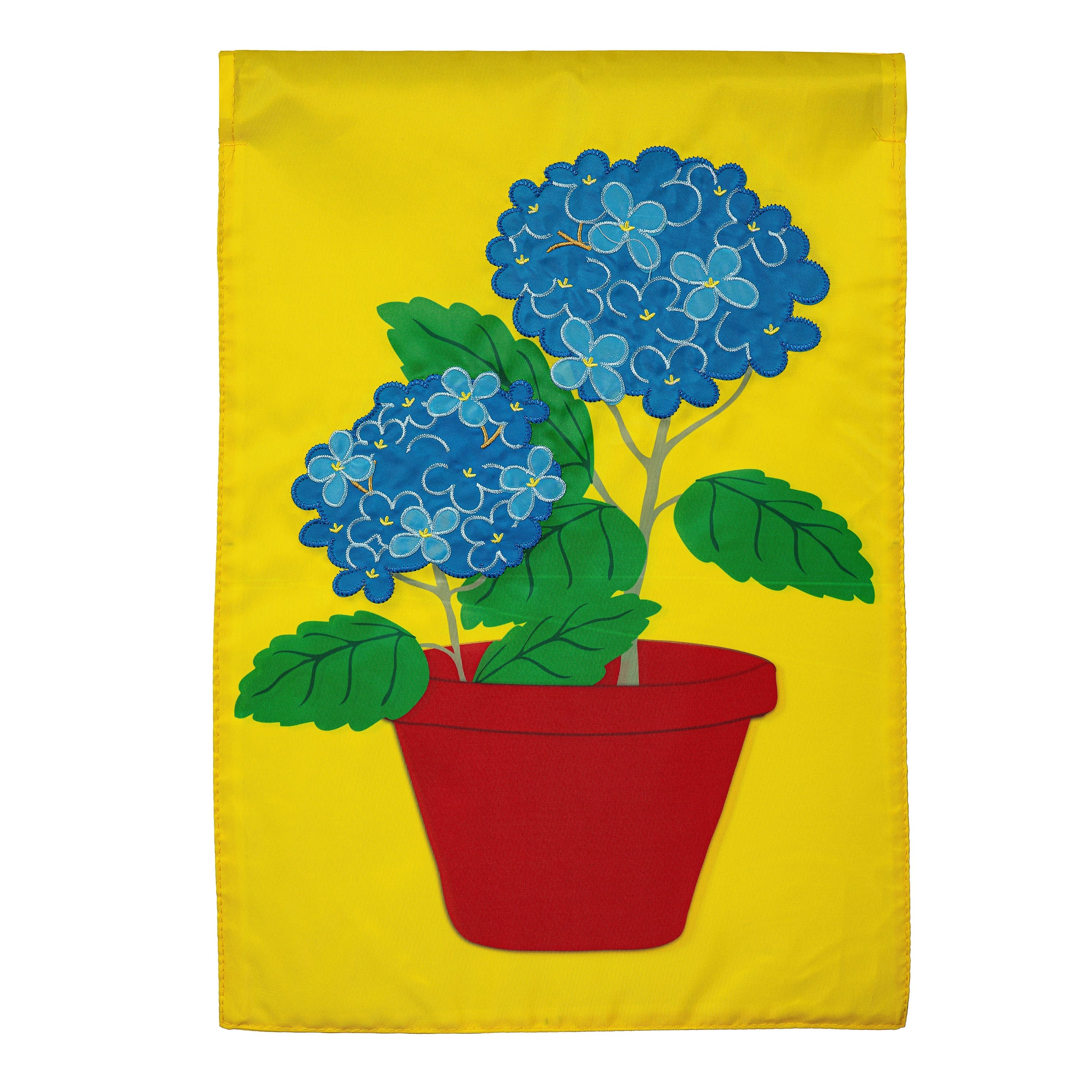 Hydrangea Basic Applique Garden Flag - Sports Collectibles, Sports Memorabilia, Sports Fan Shop, Sports Gifts