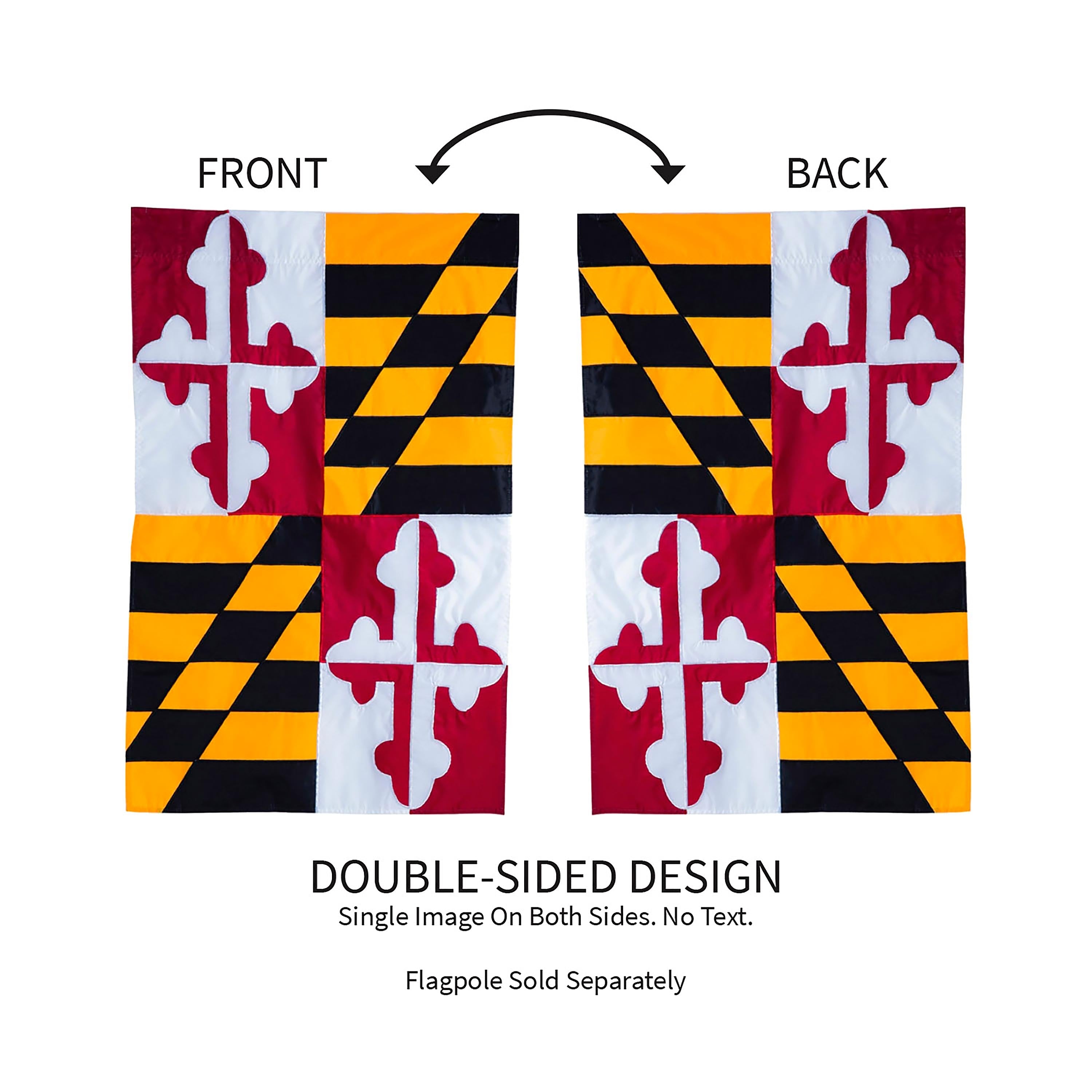 Maryland State Flag House Applique Flag - Sports Collectibles, Sports Memorabilia, Sports Fan Shop, Sports Gifts