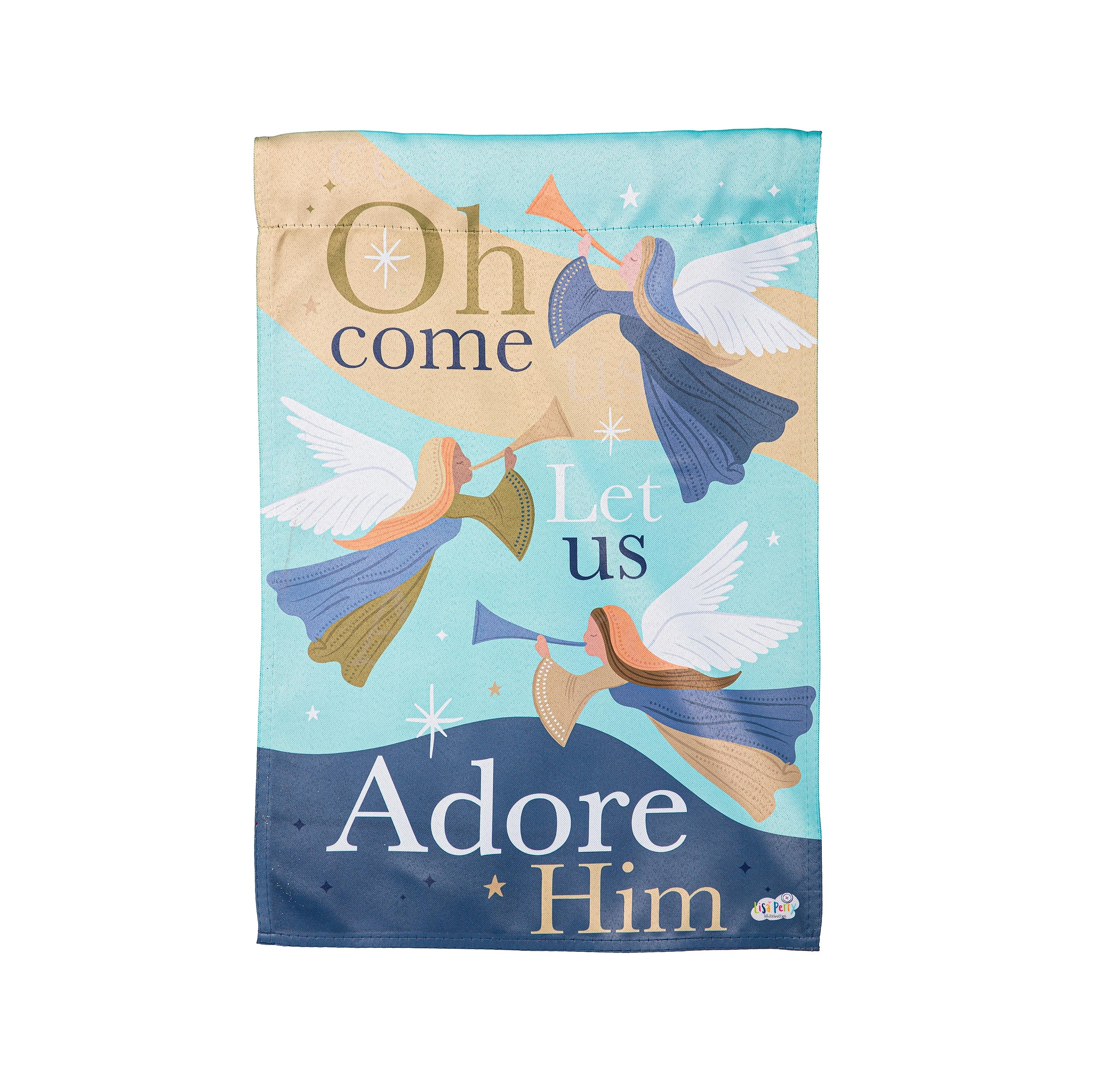 Oh Come Let Us Adore Him Suede Garden Flag - Sports Gifts, Sports Memorabilia, Sports Collectibles, Fan Shop