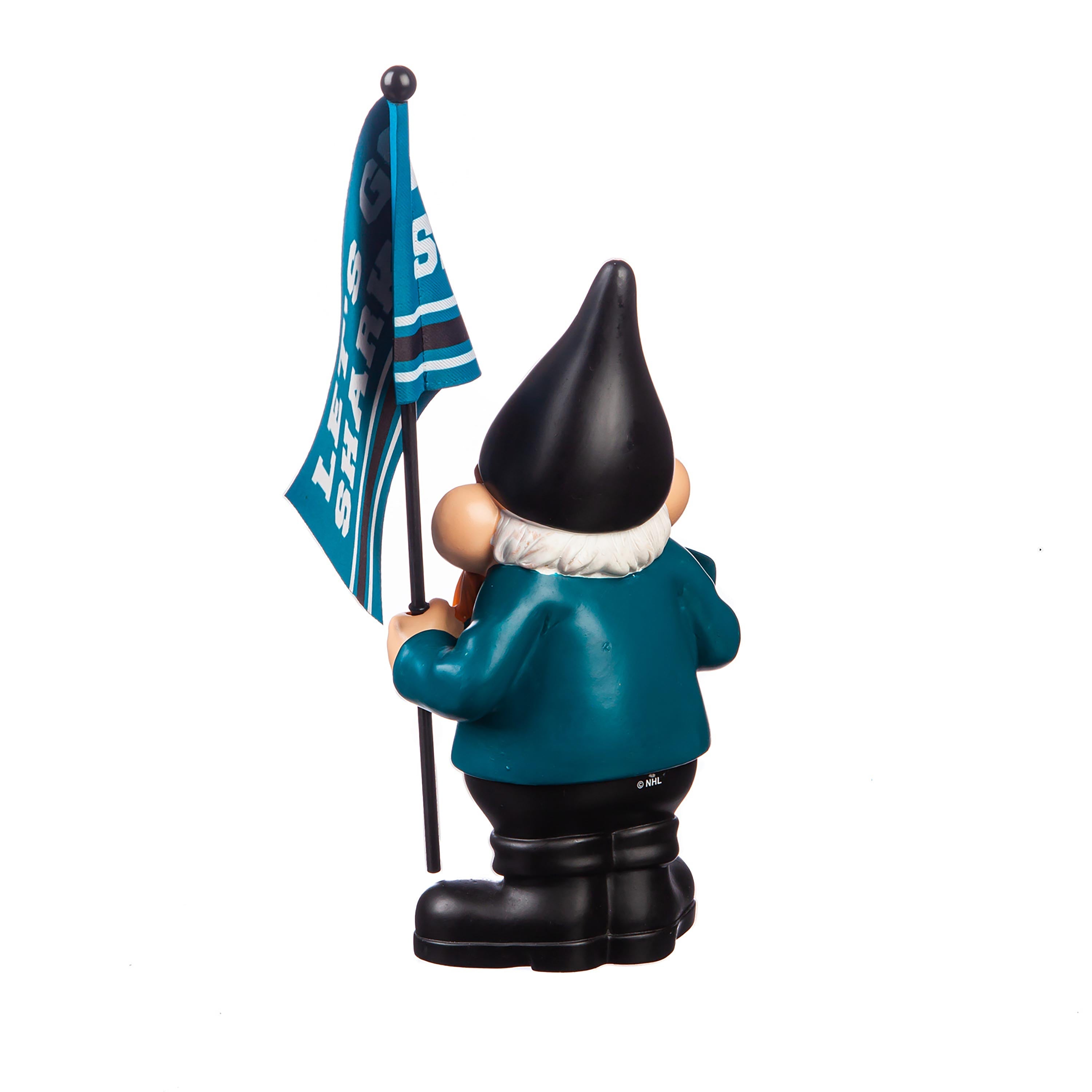 San Jose Sharks, Flag Holder Gnome - Sports Collectibles, Sports Memorabilia, Sports Fan Shop, Sports Gifts