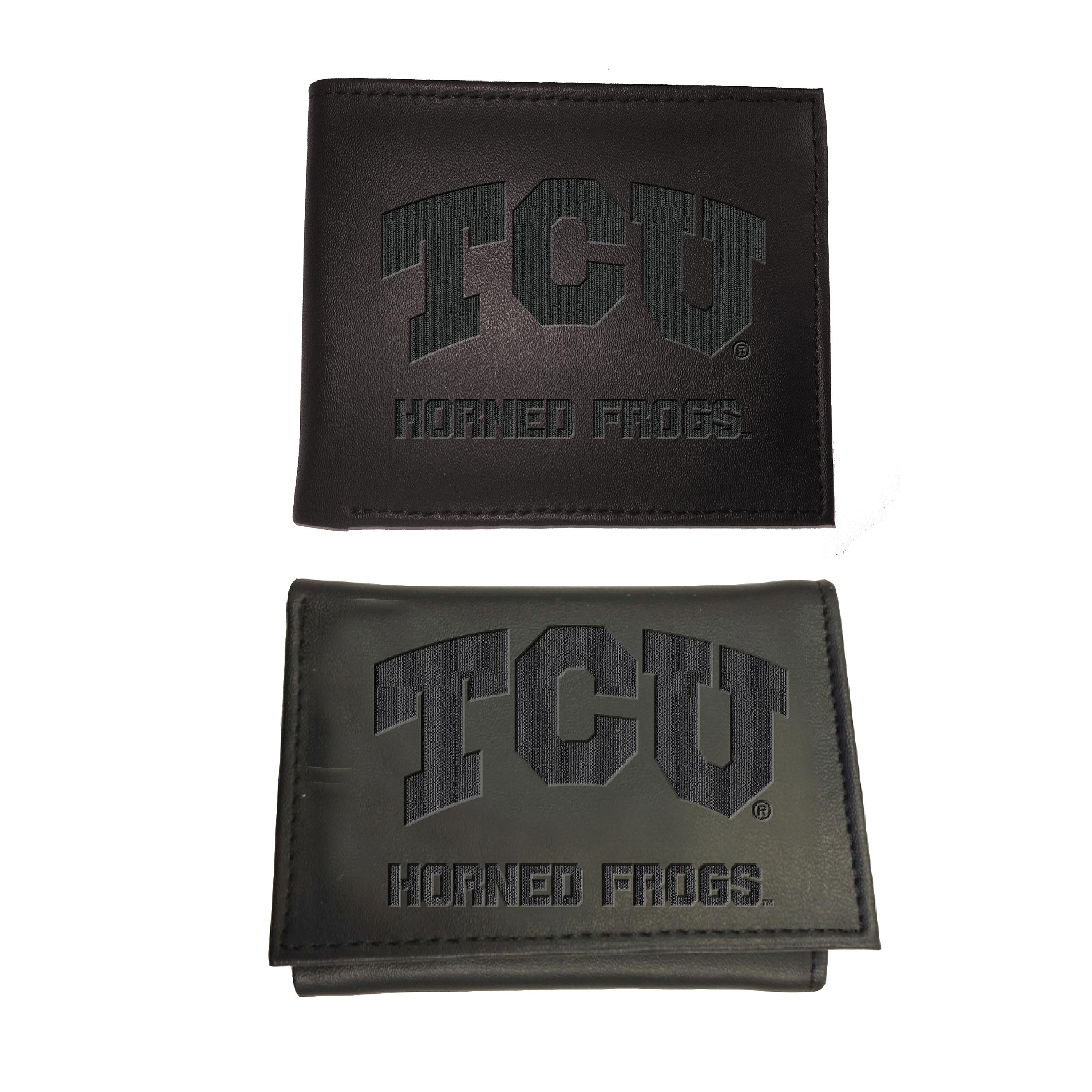 Texas Christian University, Bi-Fold and Tri-Fold Wallet Gift Set, Black - Sports Collectibles, Sports Memorabilia, Sports Fan Shop, Sports Gifts
