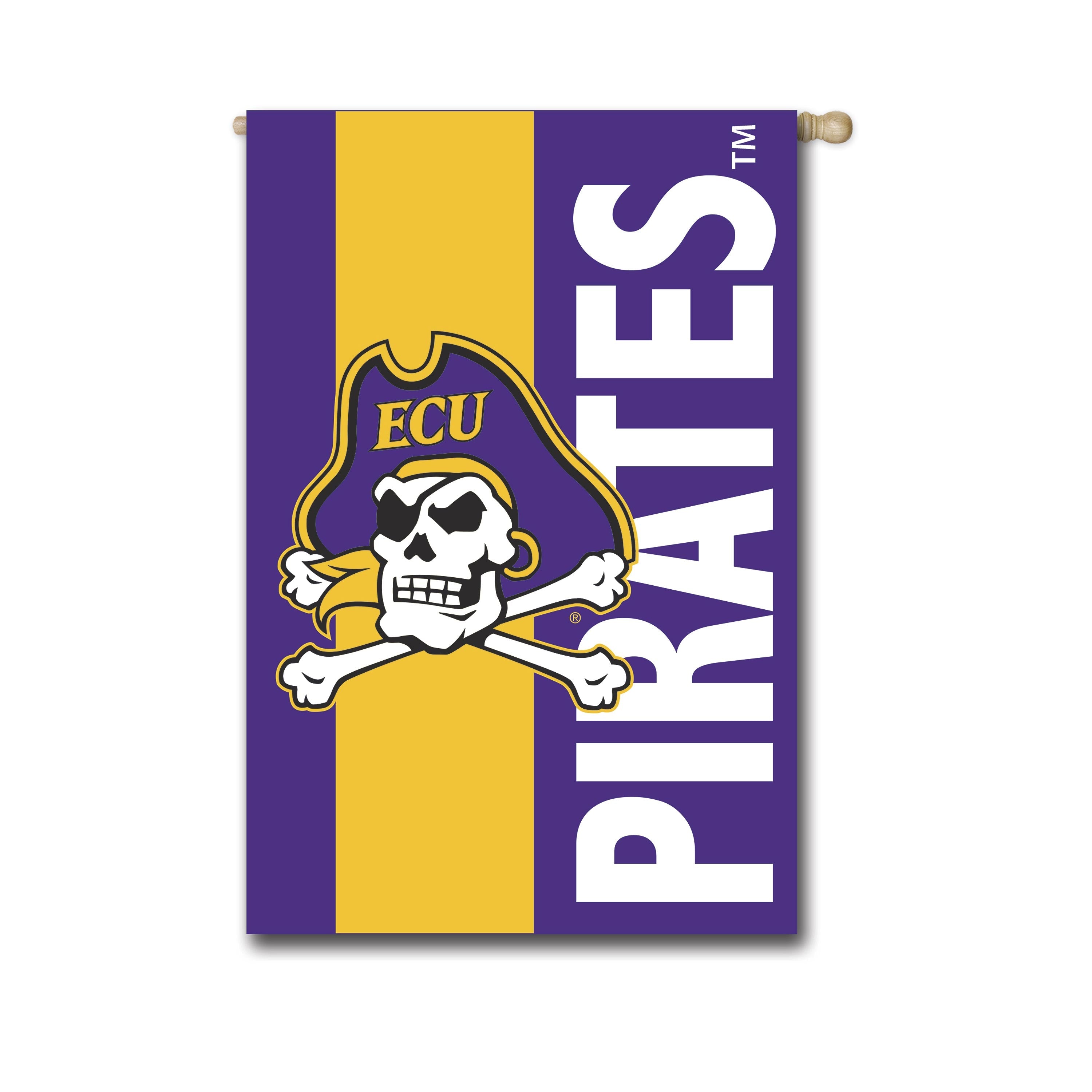 East Carolina University Applique Flag - Sports Gifts, Sports Memorabilia, Sports Collectibles, Fan Shop