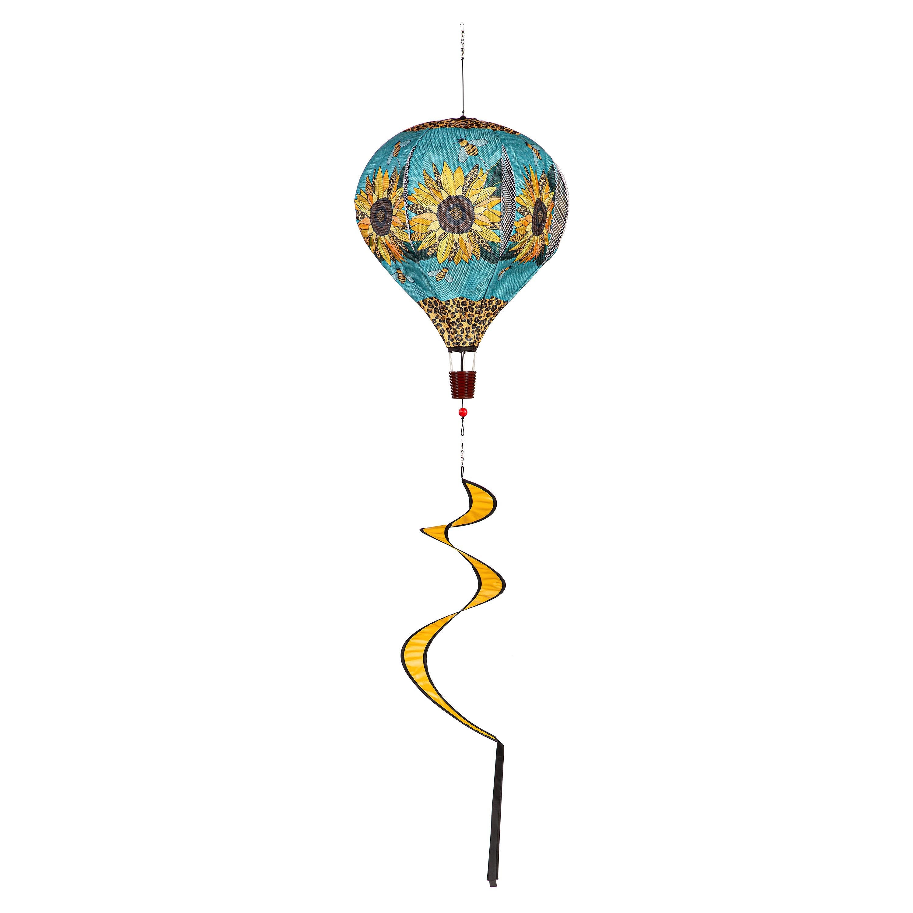 Welcome Friends Leopard Sunflower Burlap Balloon Spinner - Sports Gifts, Sports Memorabilia, Sports Collectibles, Fan Shop