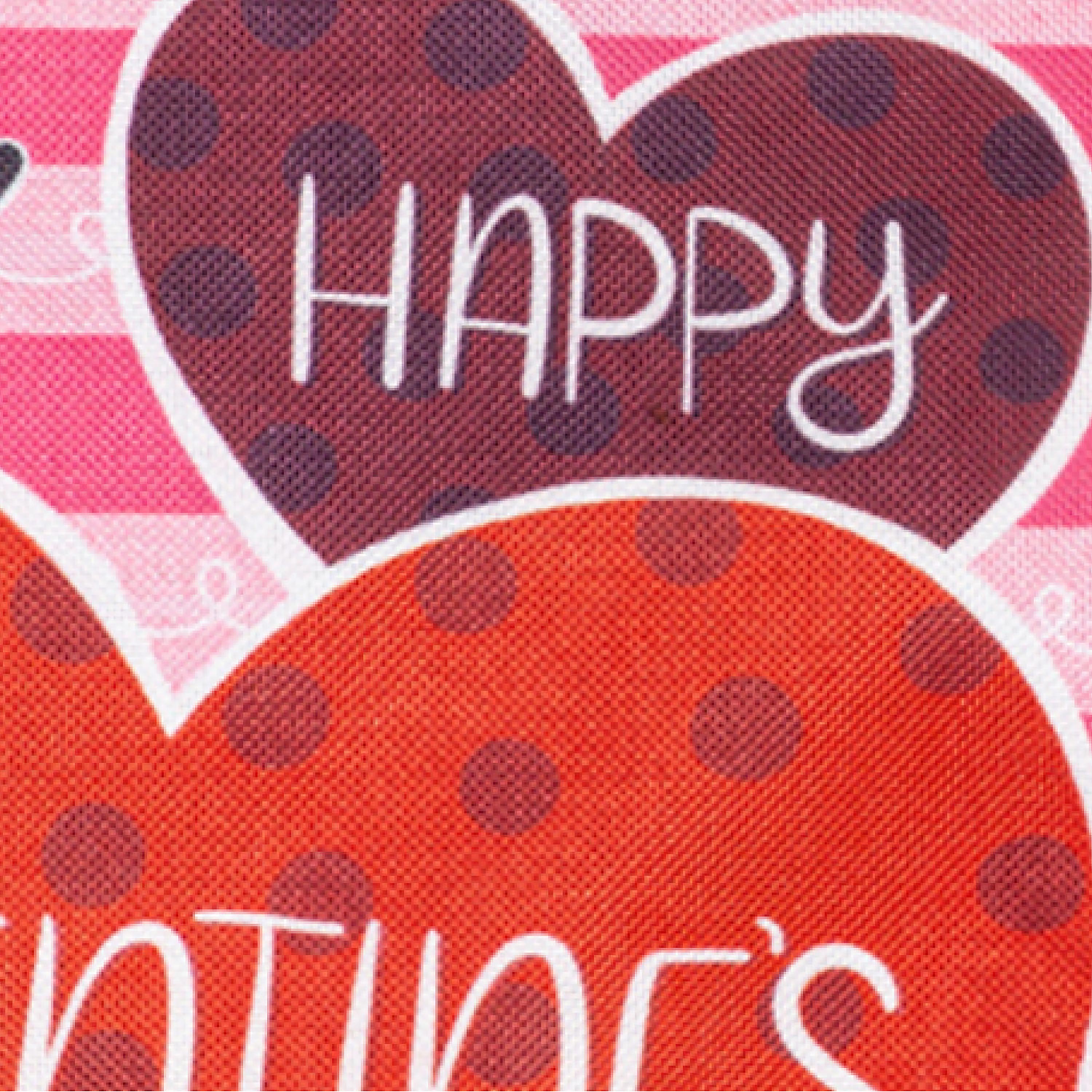 Happy Valentine's Day Hearts Burlap Garden Flag - Sports Collectibles, Sports Memorabilia, Sports Fan Shop, Sports Gifts