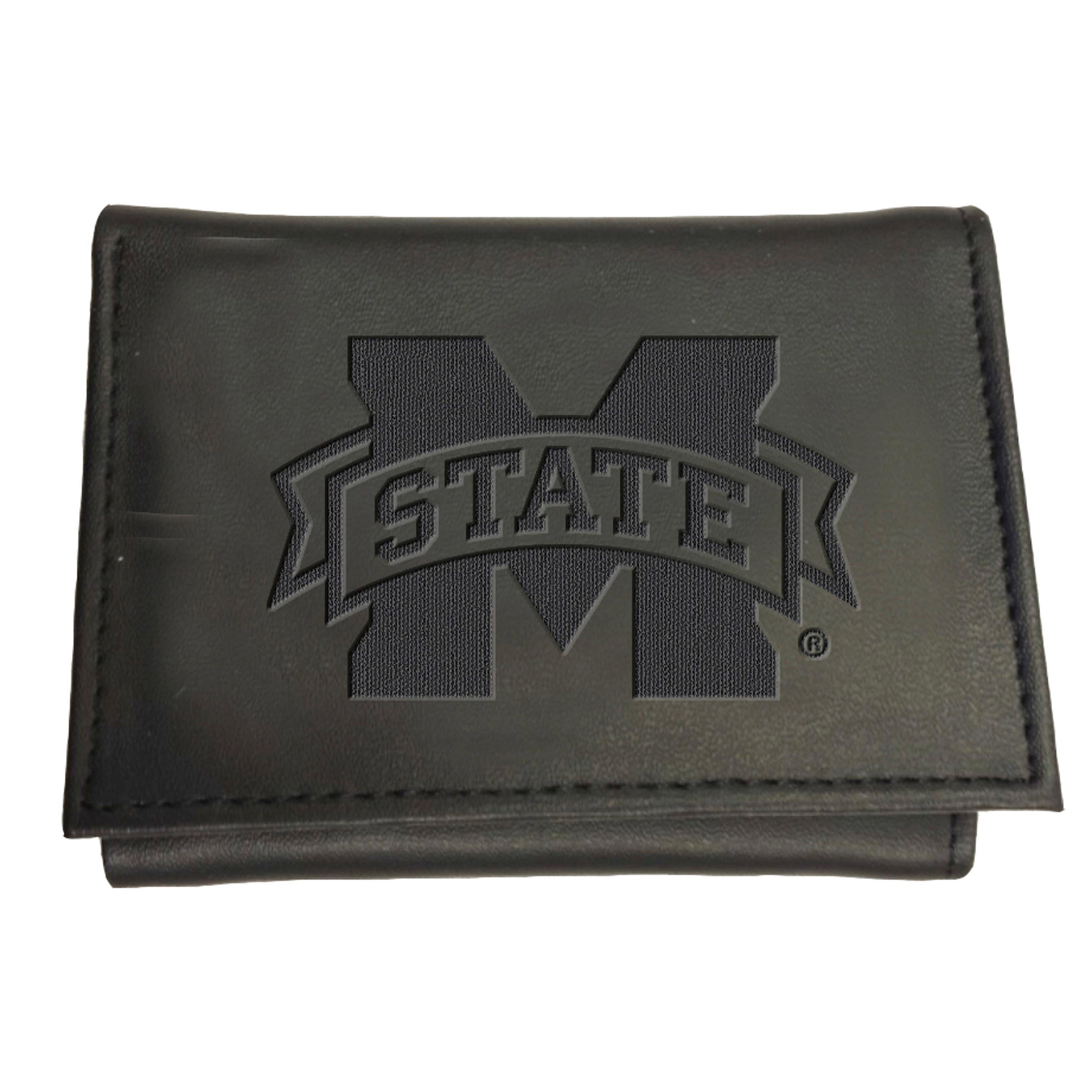 Mississippi State, Tri-Fold Wallet, Black - Sports Gifts, Sports Memorabilia, Sports Collectibles, Fan Shop