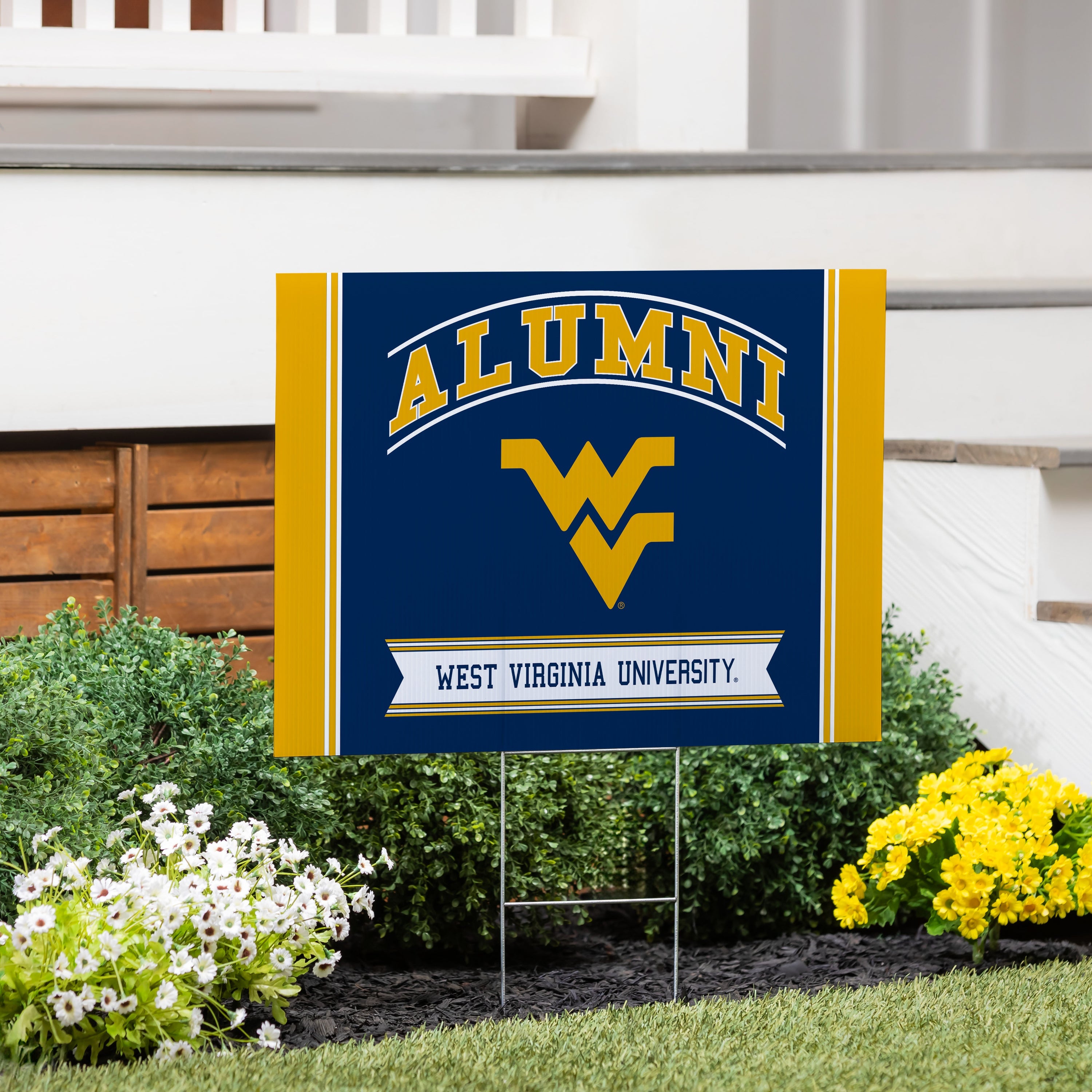 West Virginia University Coroplast Yard Sign Alumni - Sports Collectibles, Sports Memorabilia, Sports Fan Shop, Sports Gifts