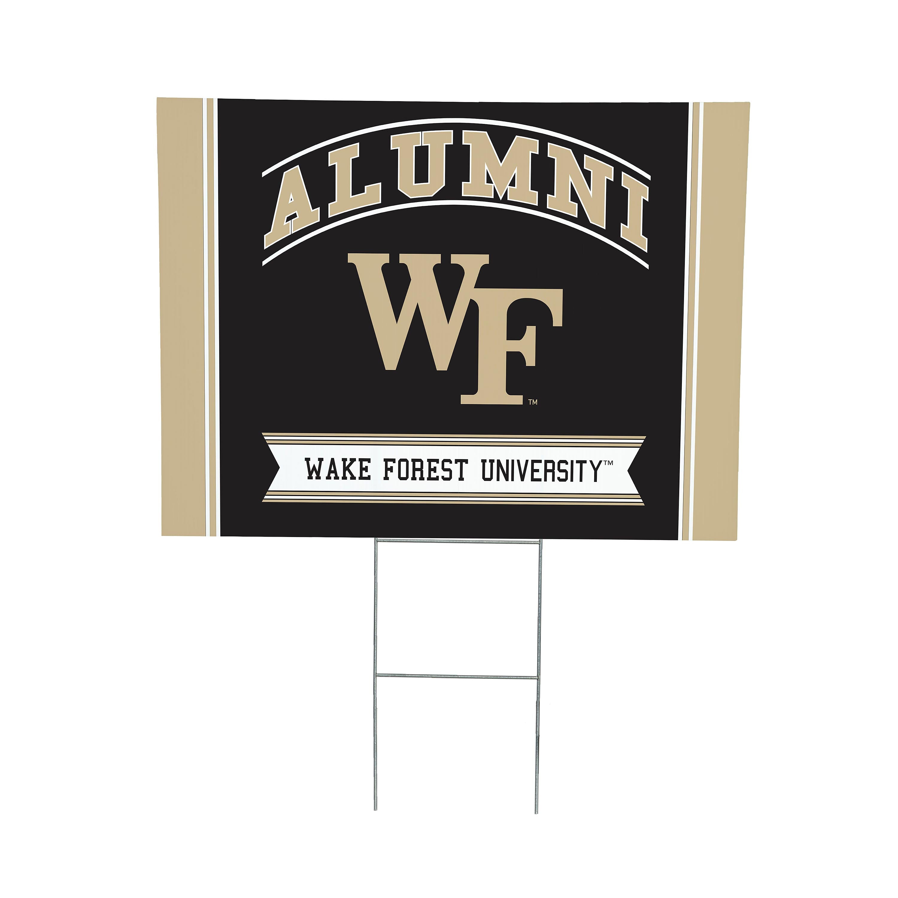 Wake Forest University Coroplast Yard Sign Alumni - Sports Collectibles, Sports Memorabilia, Sports Fan Shop, Sports Gifts