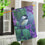 Chickadee on Lilac Suede House Flag - Sports Collectibles, Sports Memorabilia, Sports Fan Shop, Sports Gifts