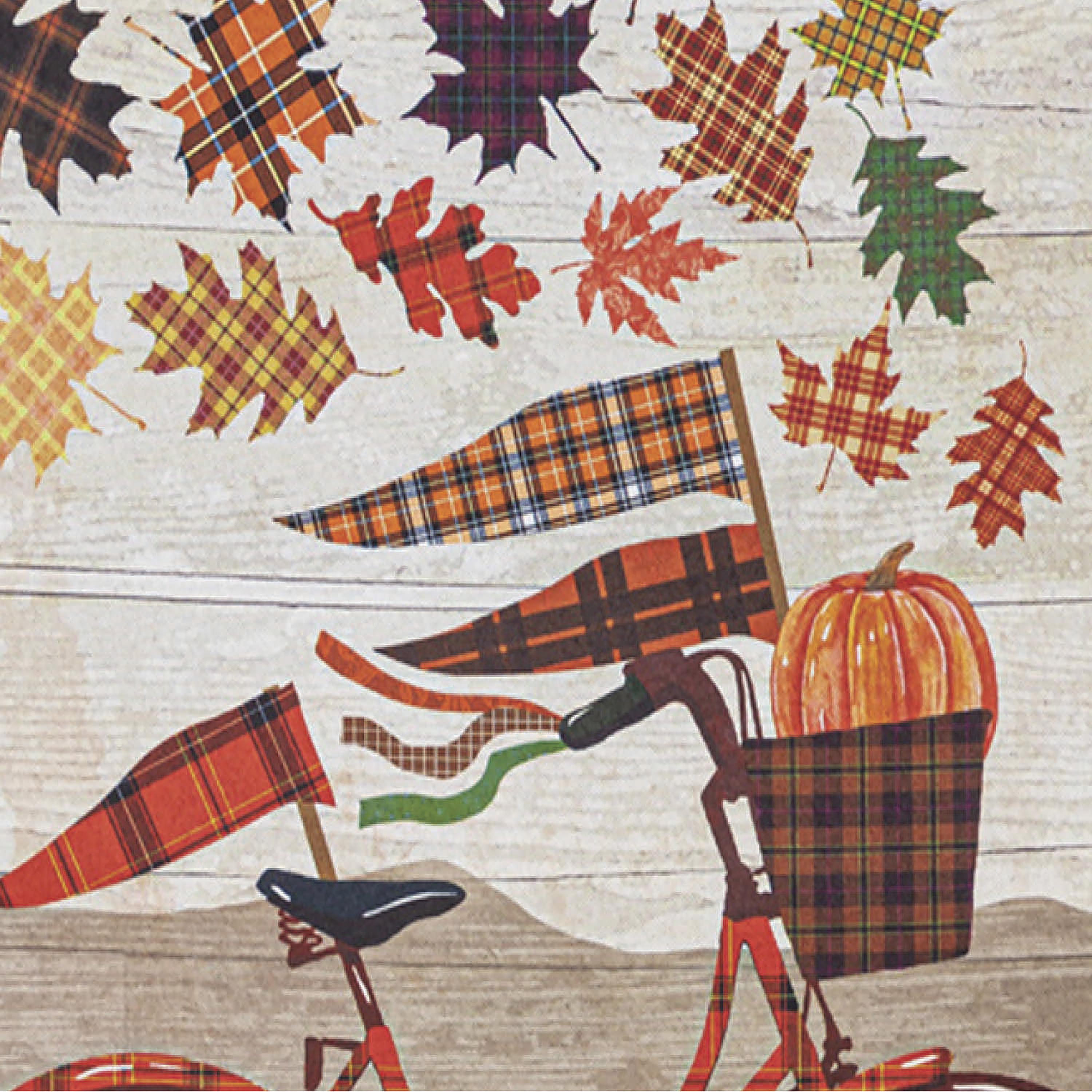 Fall Bicycle Garden Suede Flag - Sports Collectibles, Sports Memorabilia, Sports Fan Shop, Sports Gifts