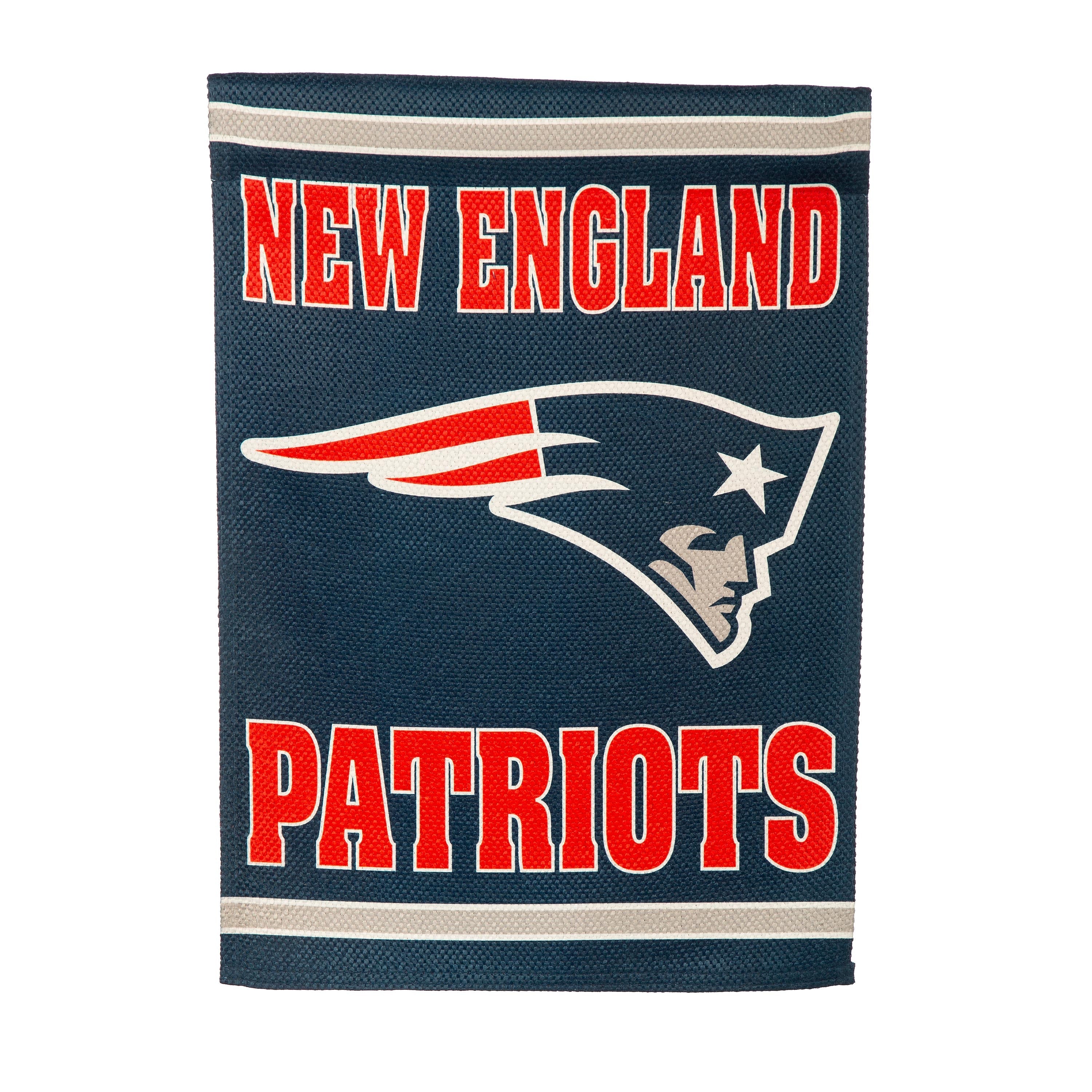 Embossed Suede Flag, GDN Size, New England Patriots - Sports Collectibles, Sports Memorabilia, Sports Fan Shop, Sports Gifts