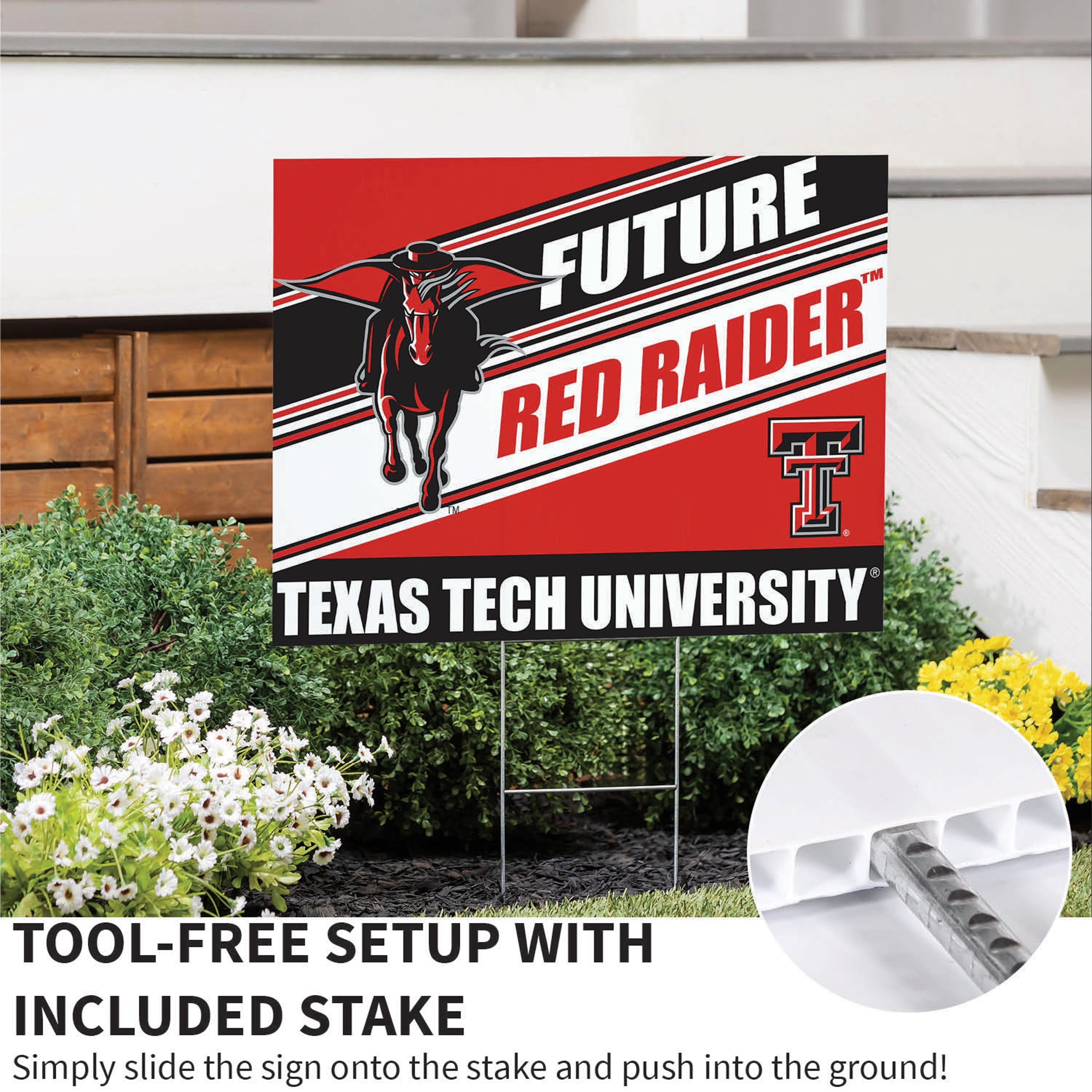 Texas Tech University Coroplast Yard Sign, Future Student - Sports Gifts, Sports Memorabilia, Sports Collectibles, Fan Shop