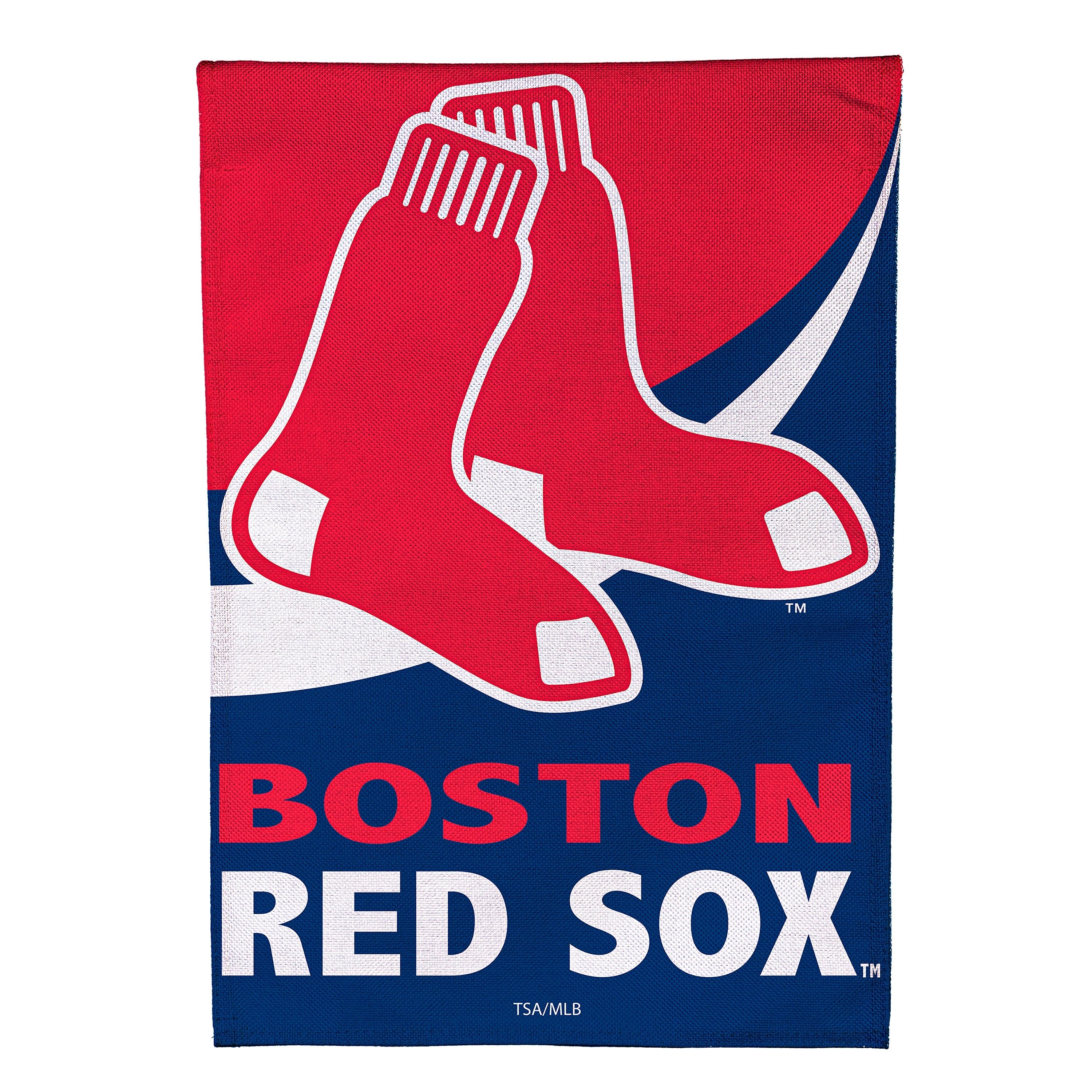 Boston Red Sox Burlap Garden Flag - Sports Collectibles, Sports Memorabilia, Sports Fan Shop, Sports Gifts