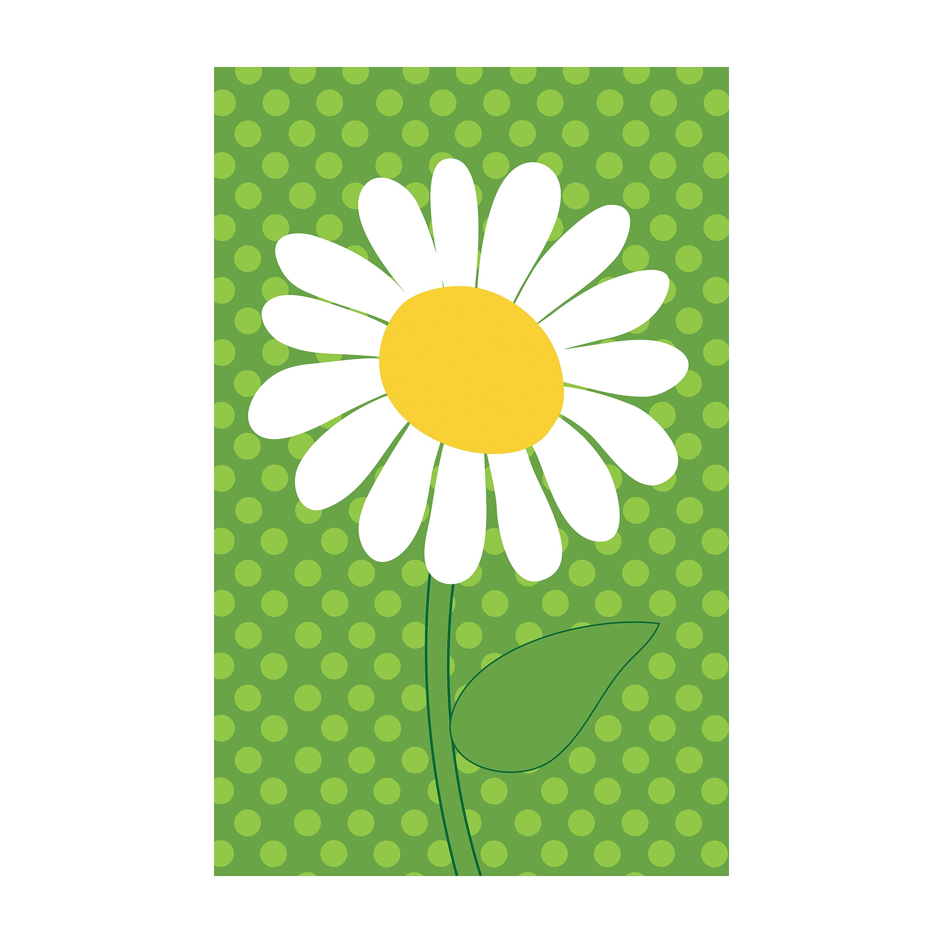 White Daisy Basic Applique House Flag - Sports Collectibles, Sports Memorabilia, Sports Fan Shop, Sports Gifts
