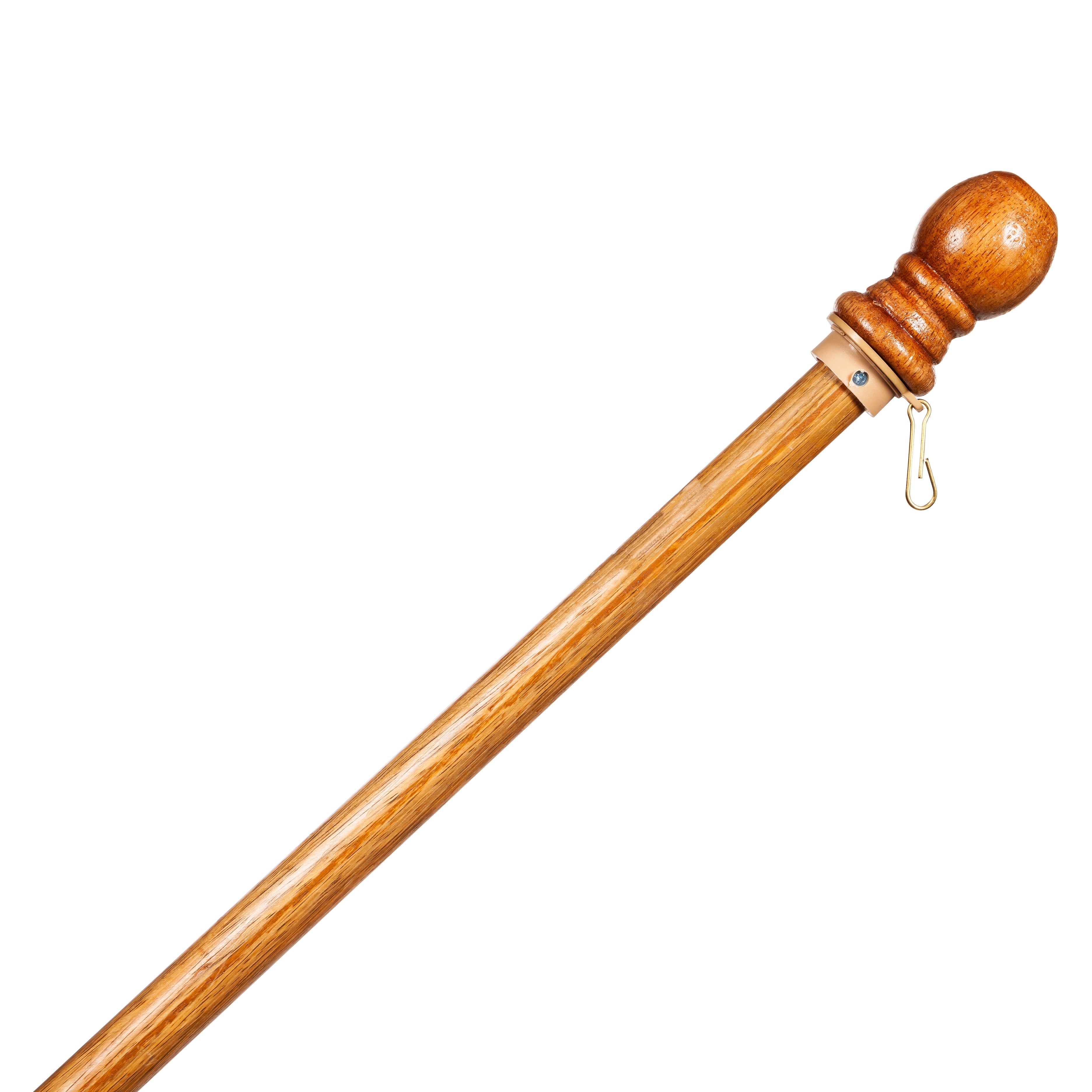 Wood House Flag Pole with Ring - Sports Collectibles, Sports Memorabilia, Sports Fan Shop, Sports Gifts