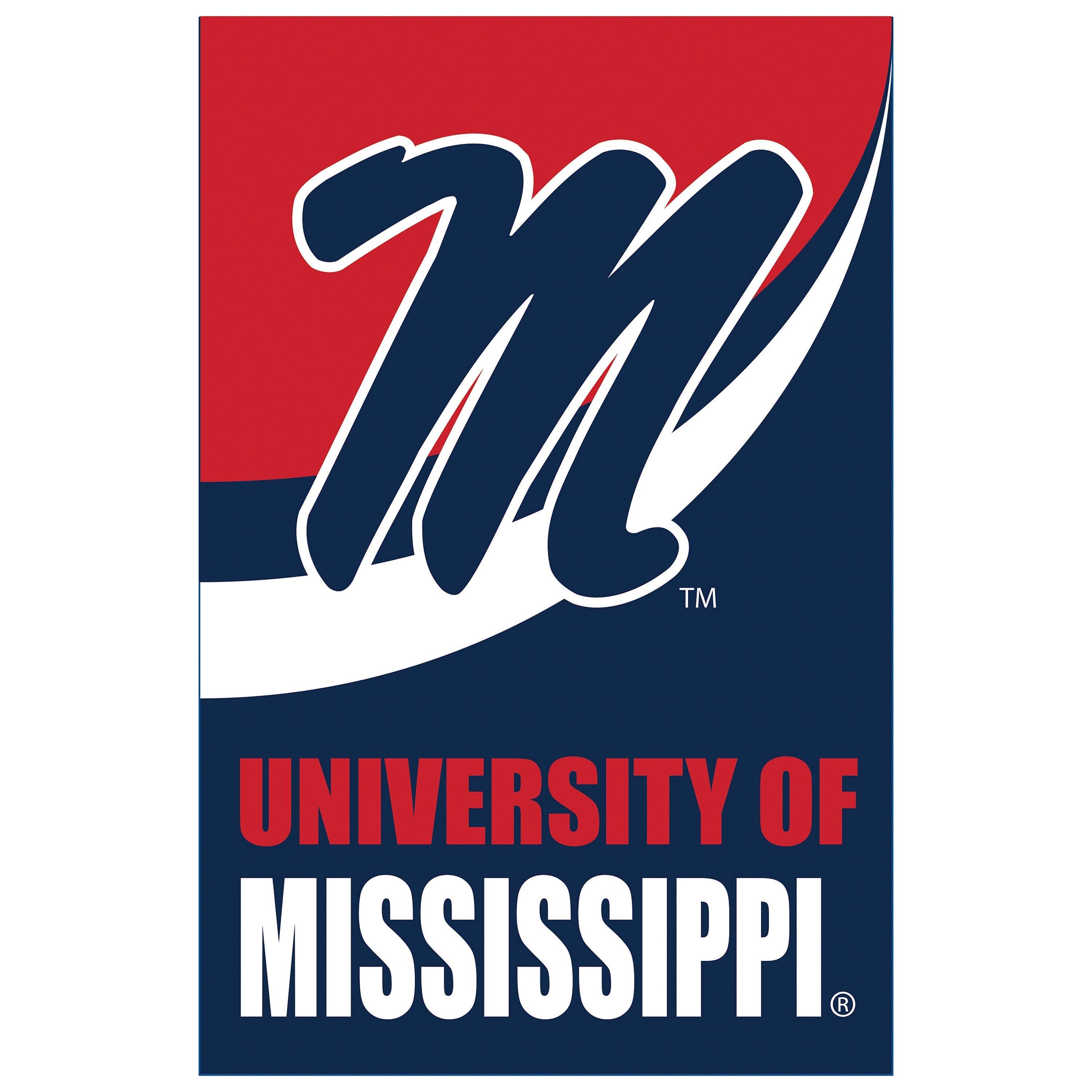 University of Mississippi Burlap Flag GDN Size - Sports Collectibles, Sports Memorabilia, Sports Fan Shop, Sports Gifts