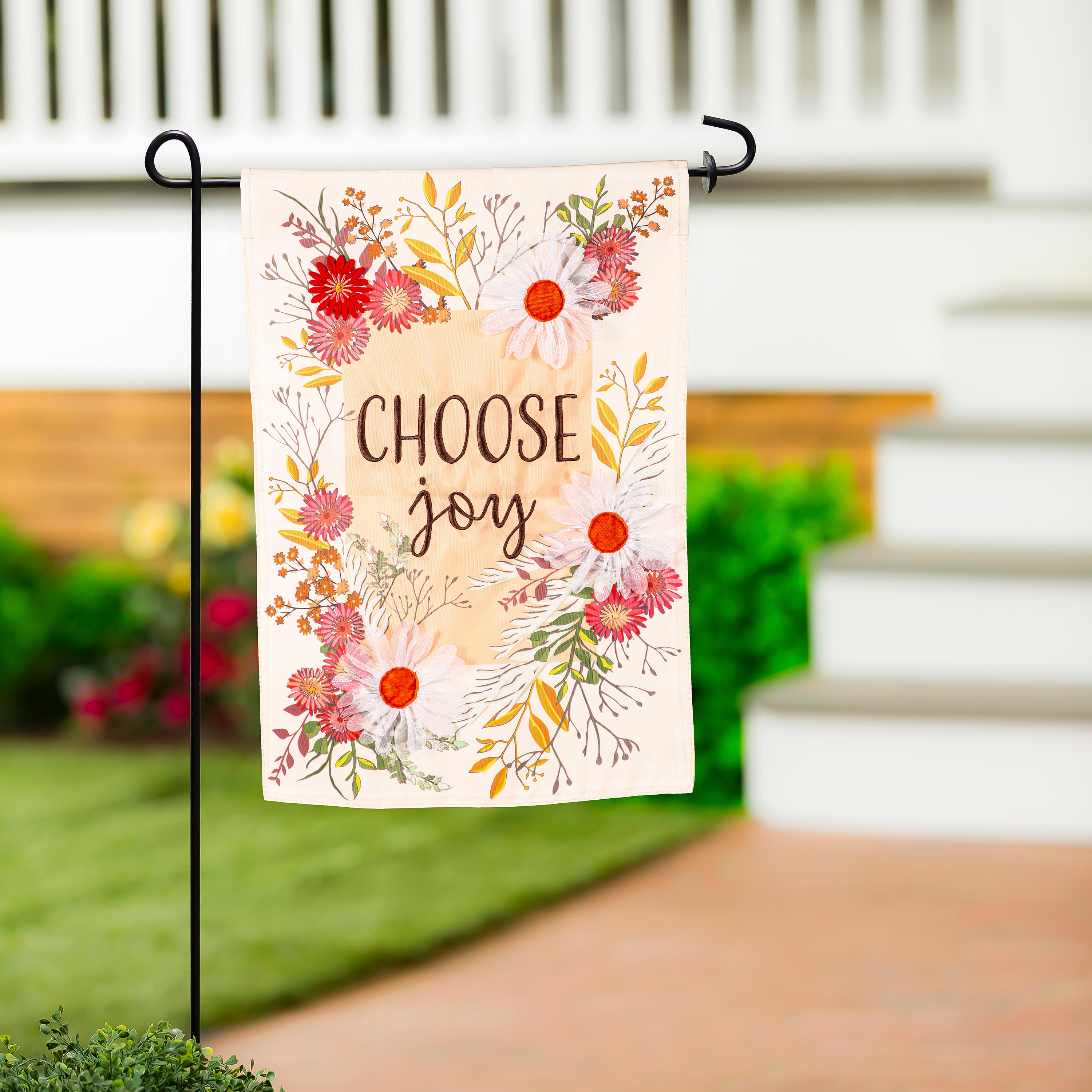 Choose Joy Applique Garden Flag - Sports Collectibles, Sports Memorabilia, Sports Fan Shop, Sports Gifts