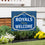Kansas City Royals Coroplast Yard Sign, "Fans Welcome" - Sports Collectibles, Sports Memorabilia, Sports Fan Shop, Sports Gifts