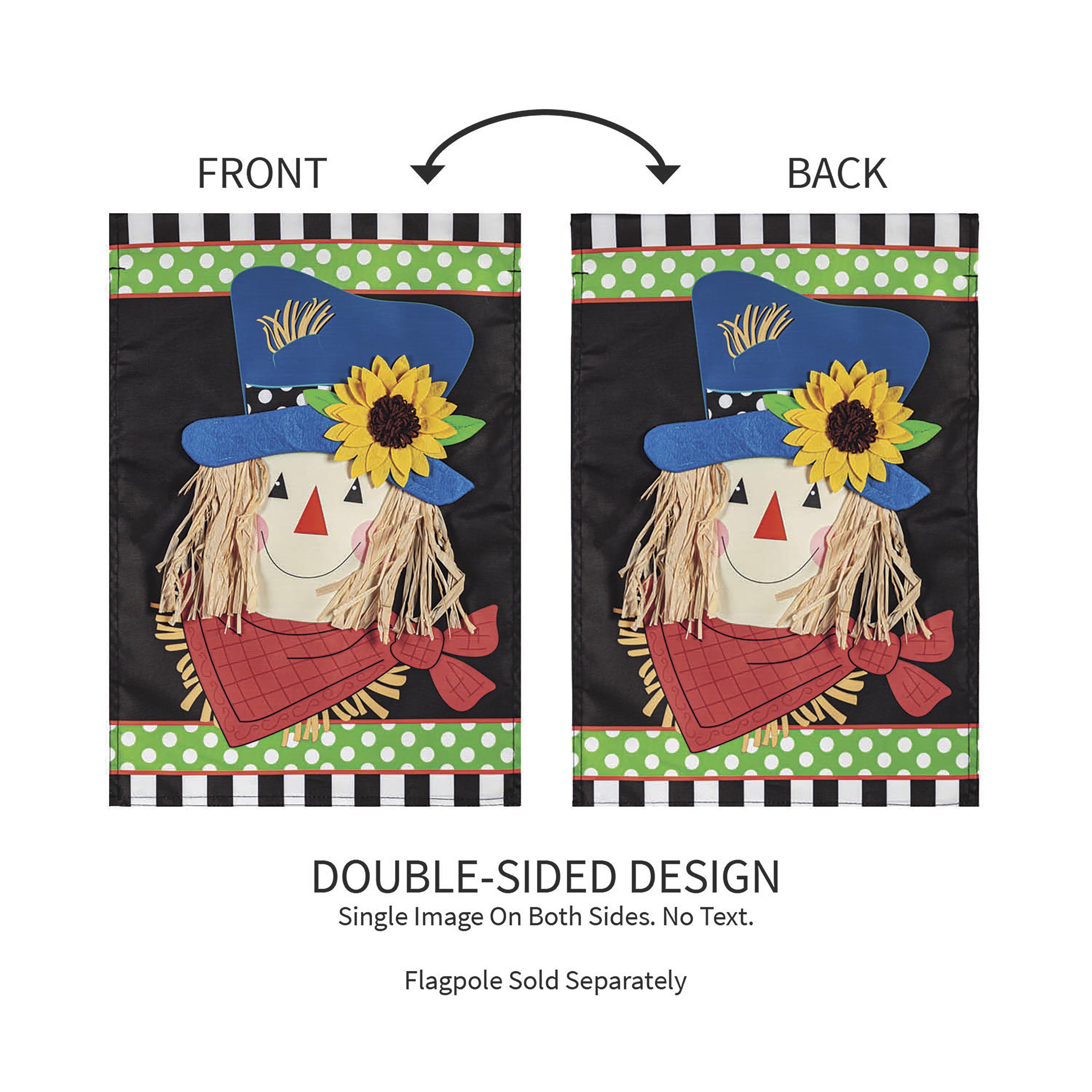 Scarecrow Friend Applique Garden Flag - Sports Collectibles, Sports Memorabilia, Sports Fan Shop, Sports Gifts