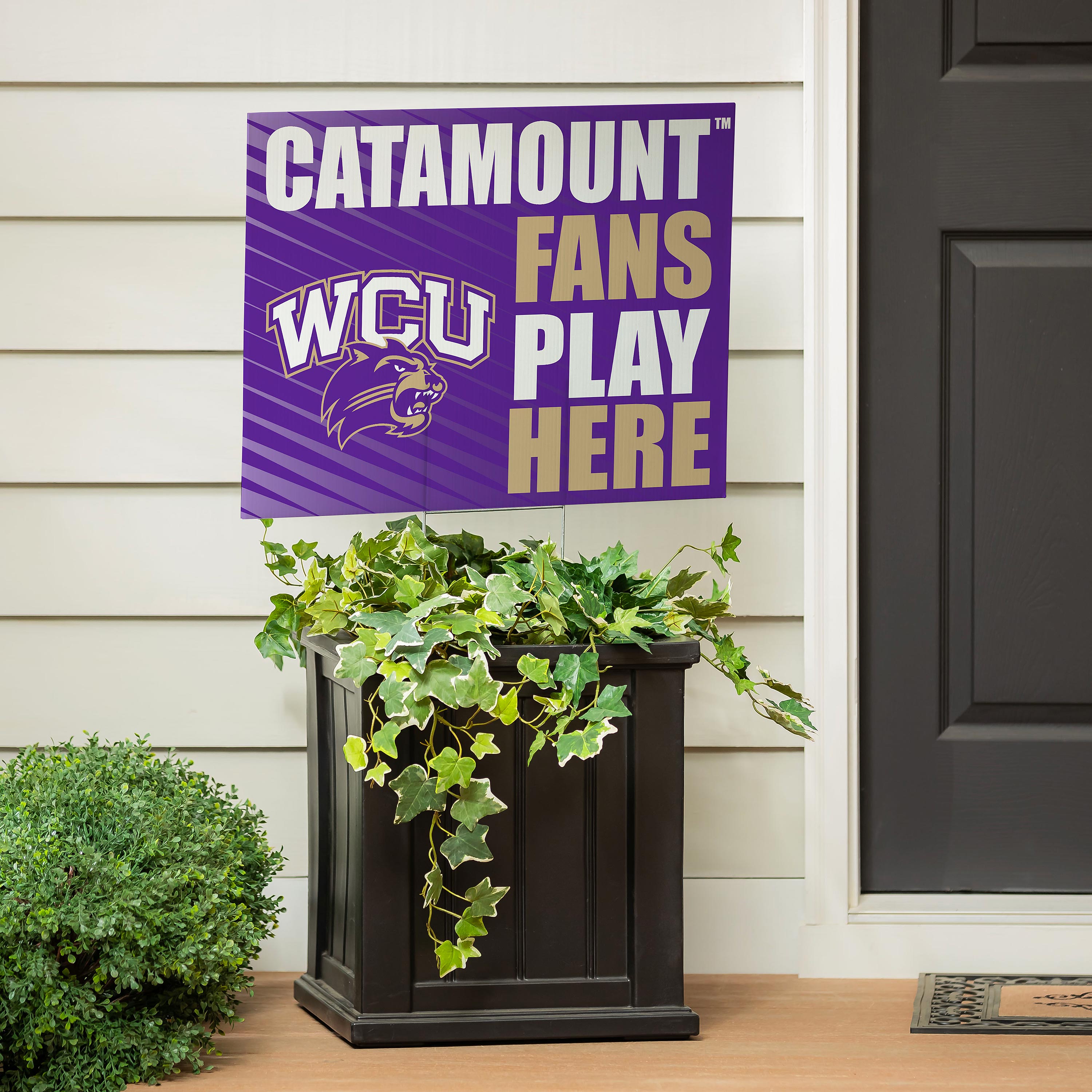 Western Carolina University Coroplast Yard Sign "Fans Play Here" - Sports Collectibles, Sports Memorabilia, Sports Fan Shop, Sports Gifts
