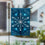 Blue Snowflake Applique Garden Flag - Sports Gifts, Sports Memorabilia, Sports Collectibles, Fan Shop