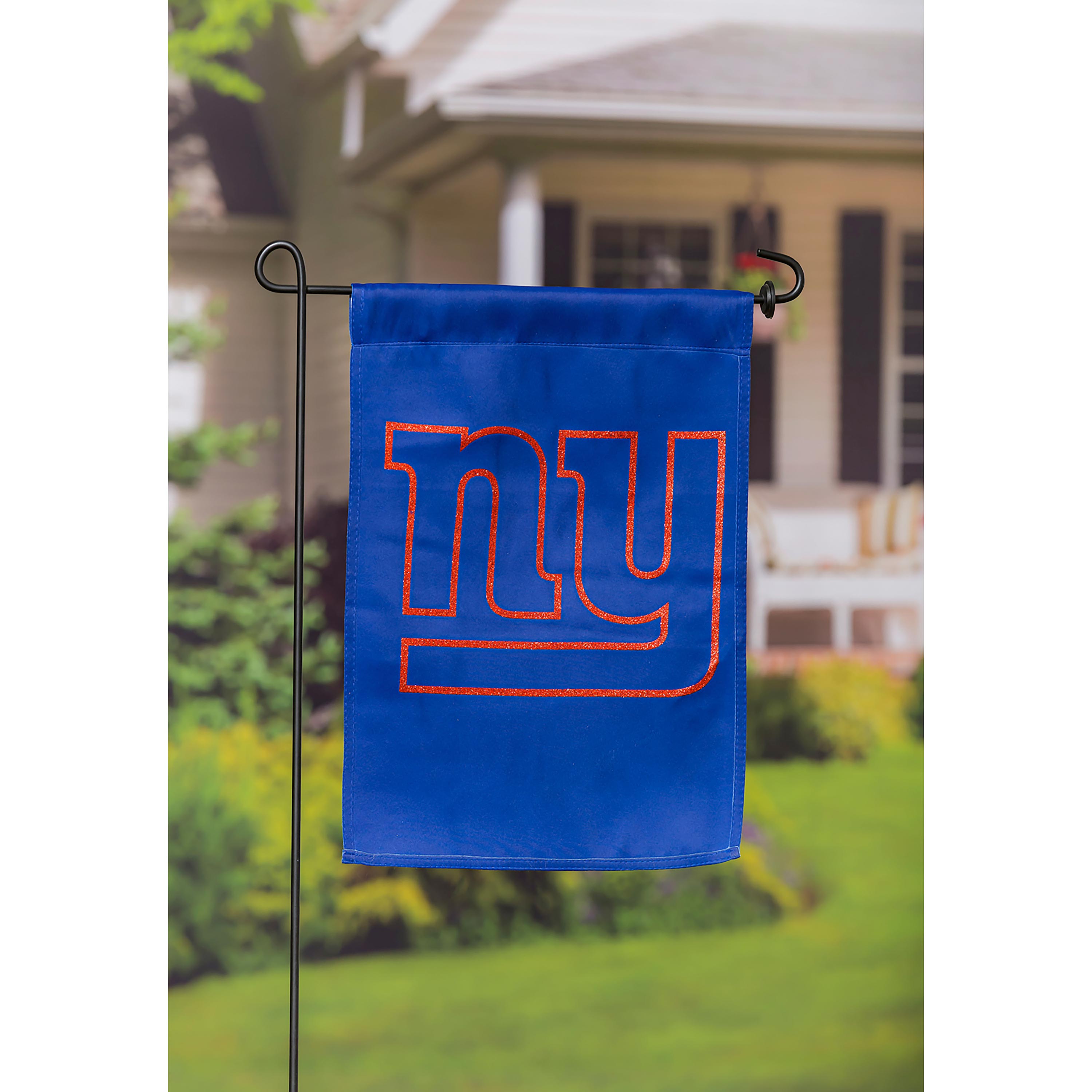 Flag, Suede, Glitter, DS, Gar, New York Giants - Sports Gifts, Sports Memorabilia, Sports Collectibles, Fan Shop