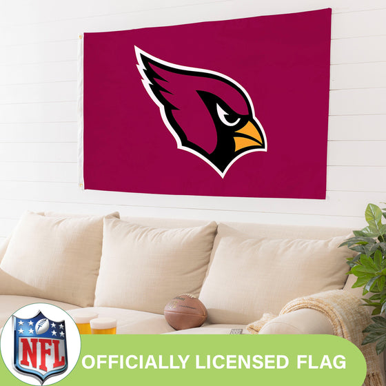 3'x5' Single Sided Flag w/ 2 Grommets, Arizona Cardinals - Sports Gifts, Sports Memorabilia, Sports Collectibles, Fan Shop