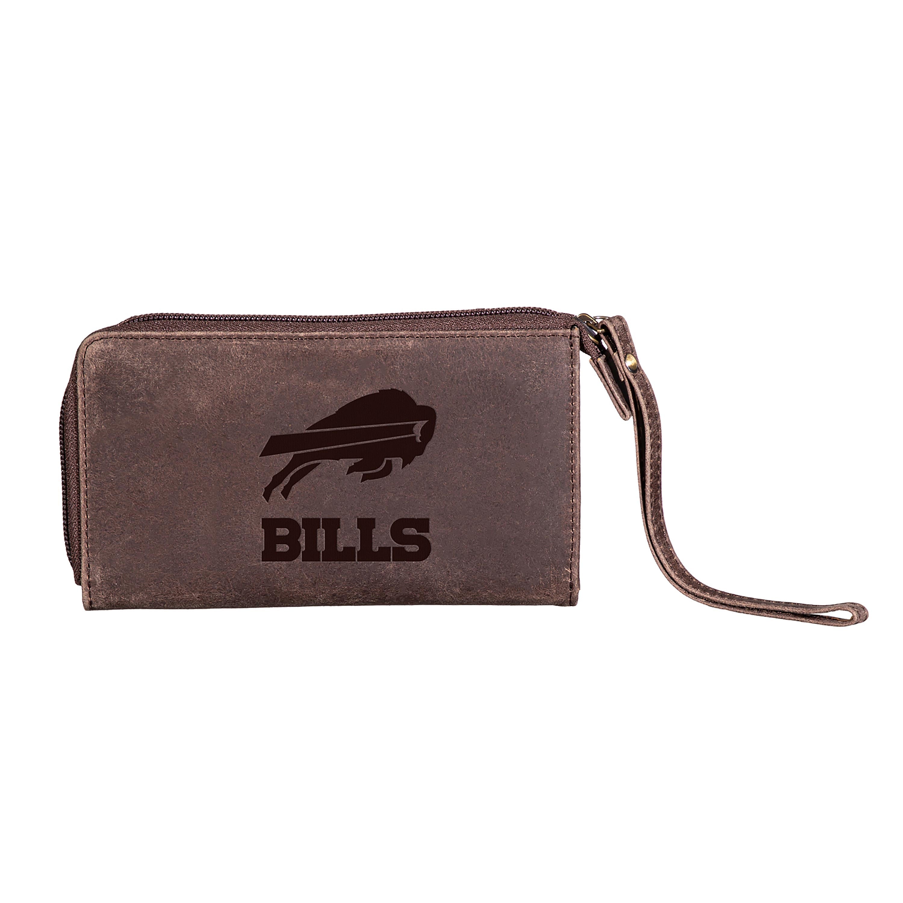 Wristlet Wallet, Brown, Buffalo Bills - Sports Collectibles, Sports Memorabilia, Sports Fan Shop, Sports Gifts