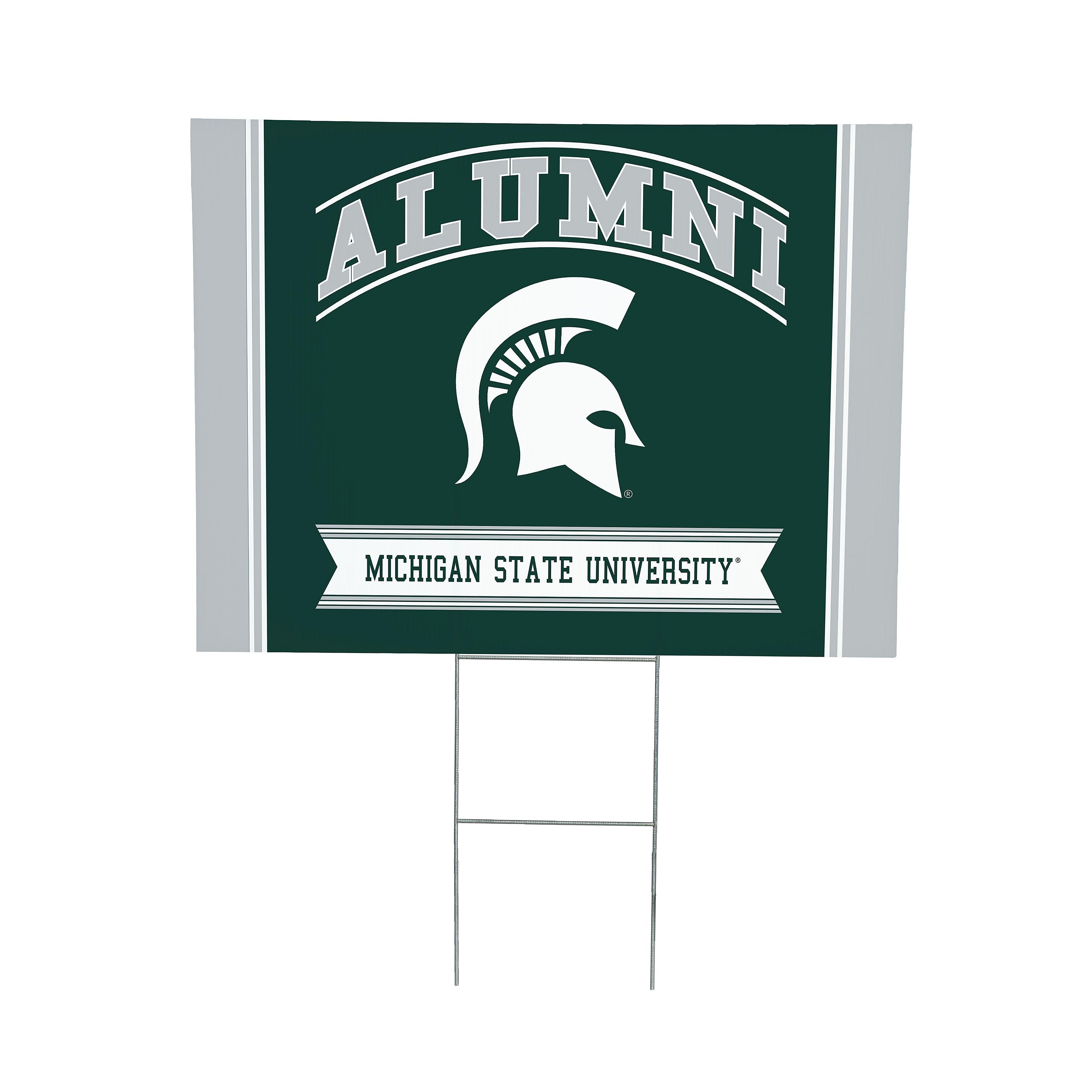 Michigan State University Coroplast Yard Sign Alumni - Sports Collectibles, Sports Memorabilia, Sports Fan Shop, Sports Gifts