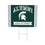 Michigan State University Coroplast Yard Sign Alumni - Sports Collectibles, Sports Memorabilia, Sports Fan Shop, Sports Gifts