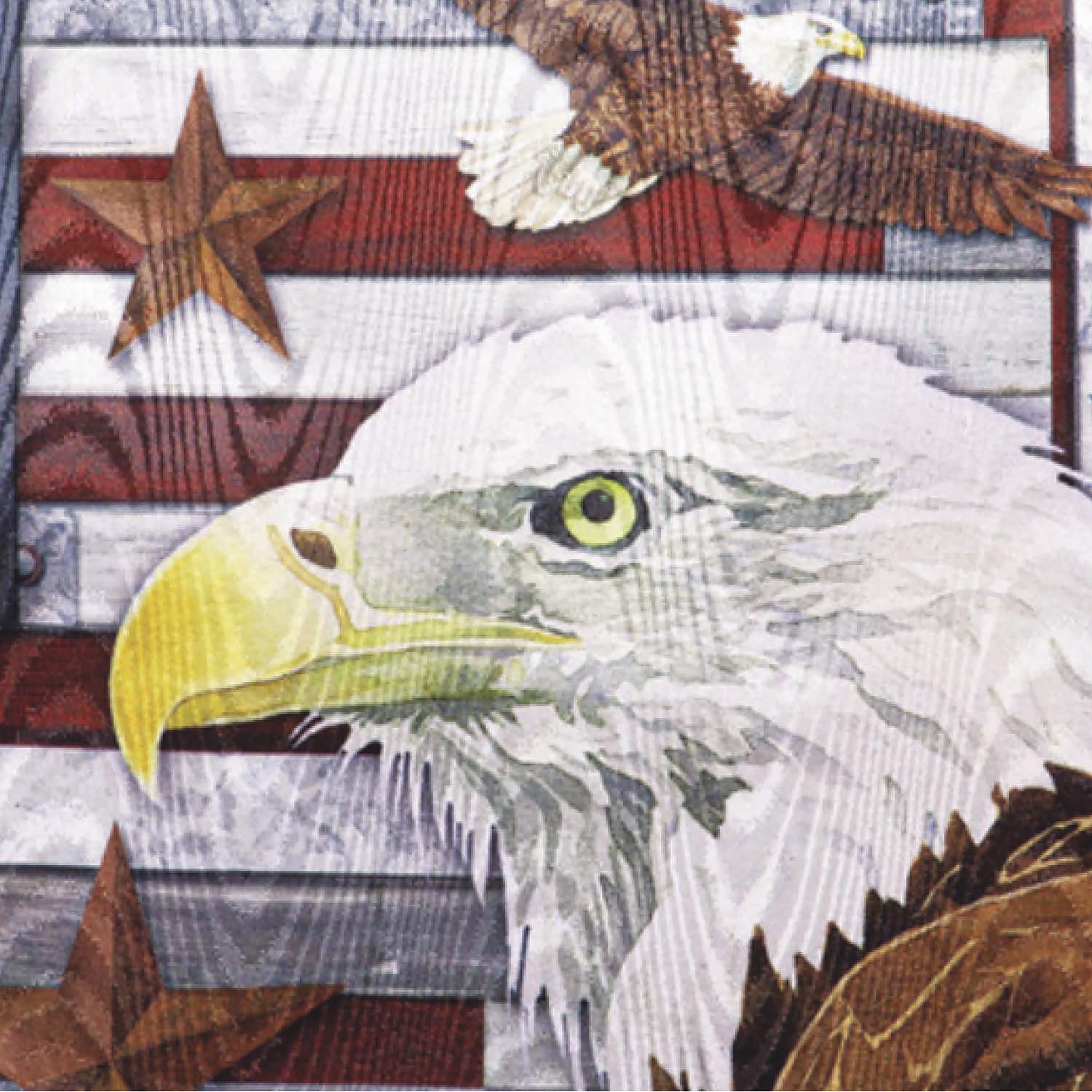 Eagle Moire Garden Flag - Sports Collectibles, Sports Memorabilia, Sports Fan Shop, Sports Gifts