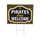 Pittsburgh Pirates Coroplast Yard Sign, "Fans Welcome"