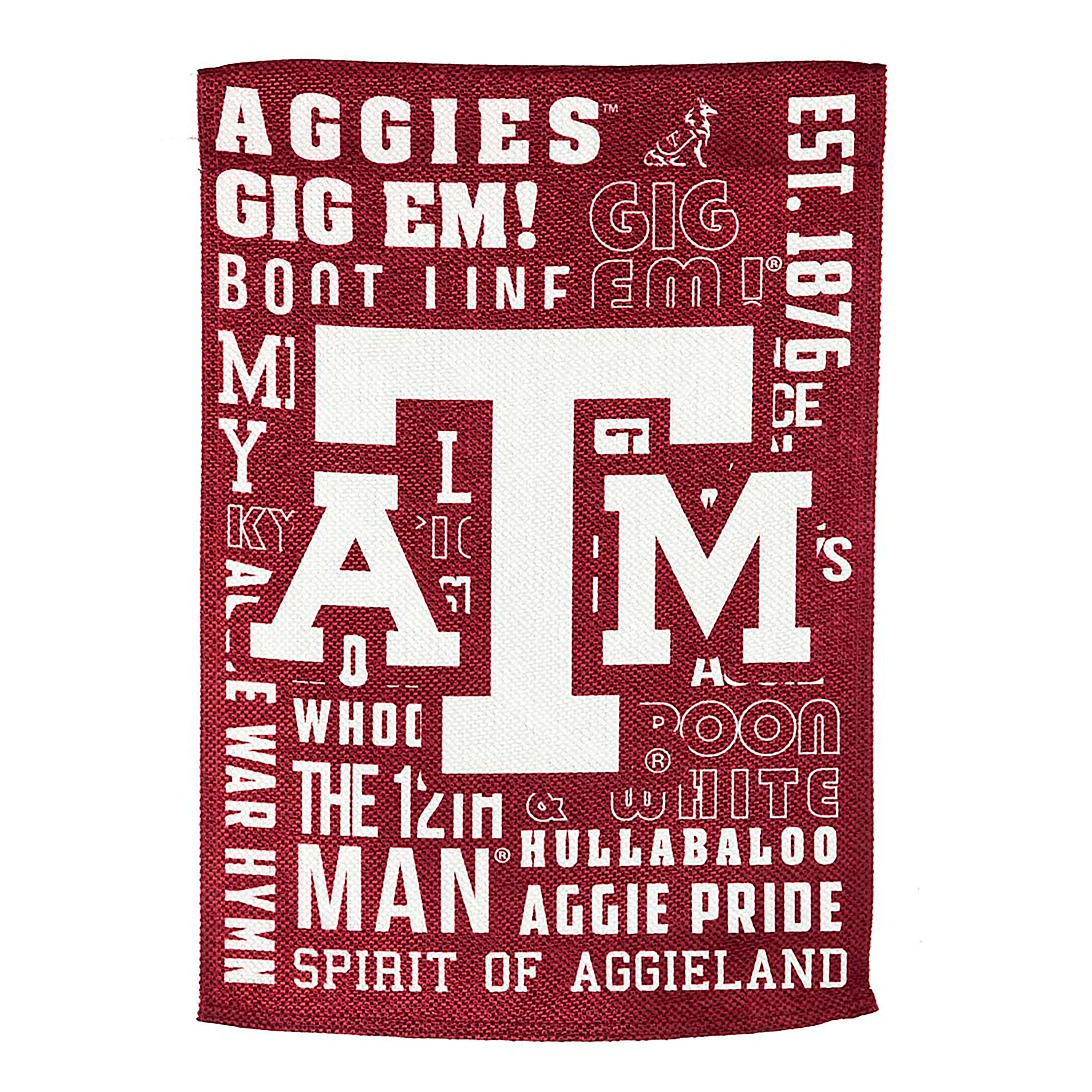Double-Sided Fan Rules College Team Pride Sueded House Flag, Texas A&M - Sports Collectibles, Sports Memorabilia, Sports Fan Shop, Sports Gifts