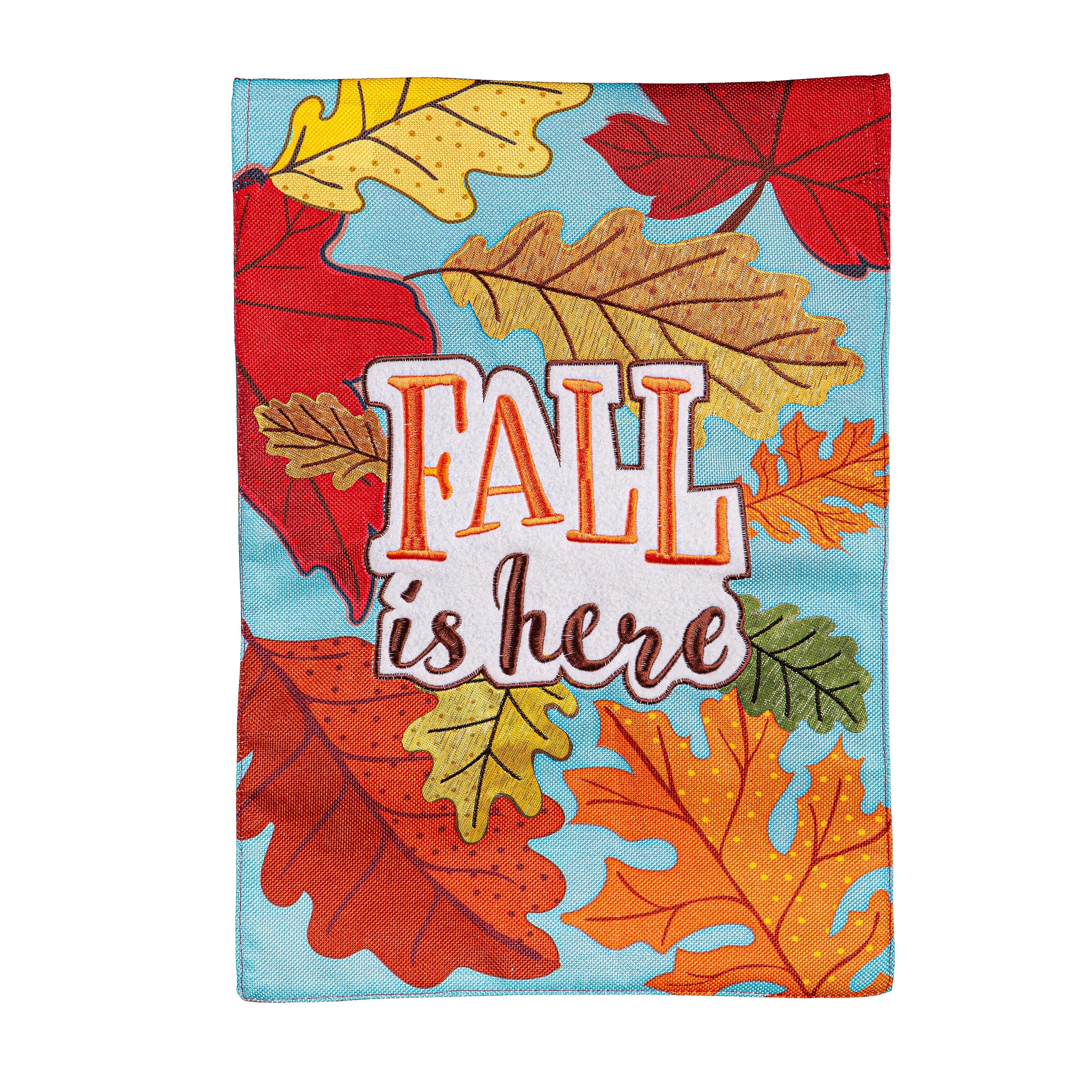Fall Is Here Burlap House Flag - Sports Collectibles, Sports Memorabilia, Sports Fan Shop, Sports Gifts