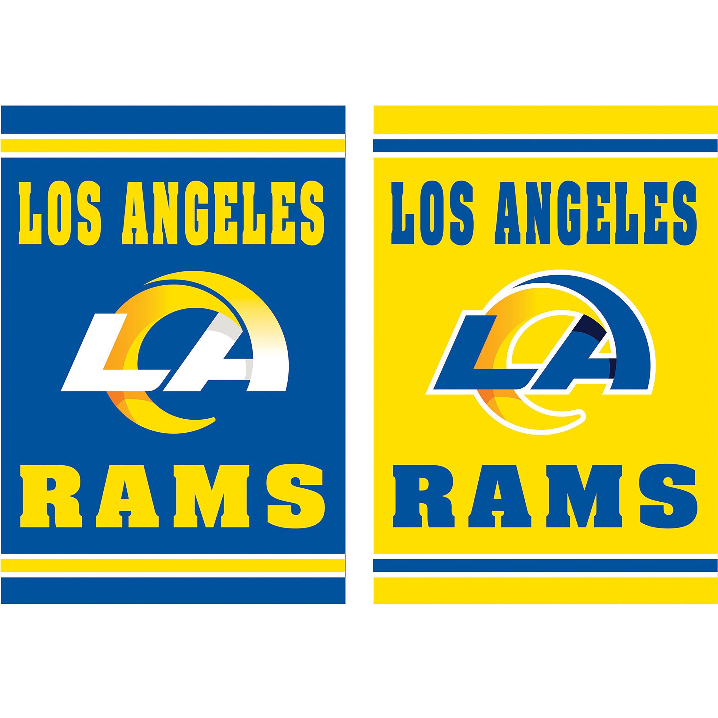 Embossed Suede Flag, GDN Size, Los Angeles Rams - Sports Collectibles, Sports Memorabilia, Sports Fan Shop, Sports Gifts