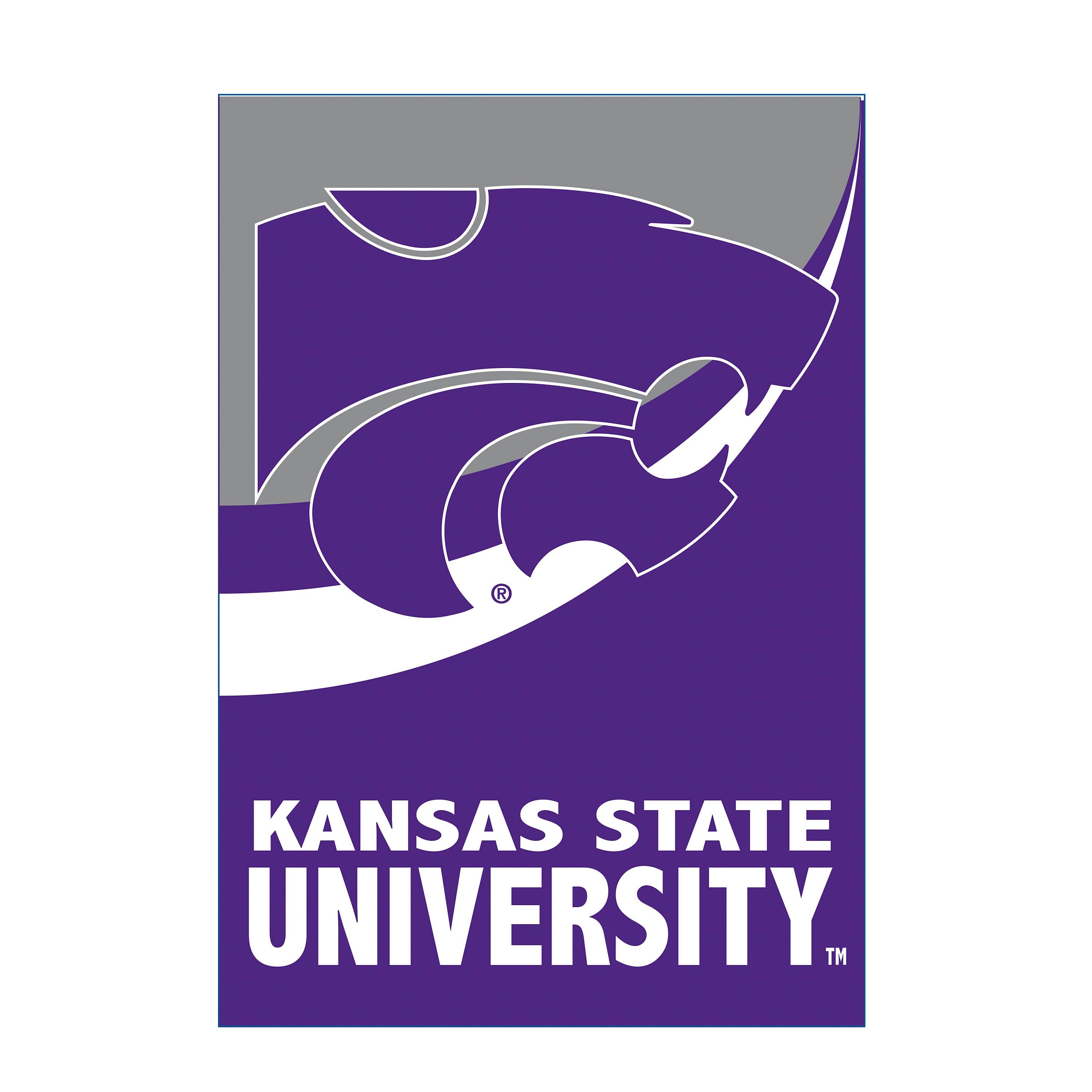 Kansas State University Burlap Flag House Size - Sports Collectibles, Sports Memorabilia, Sports Fan Shop, Sports Gifts
