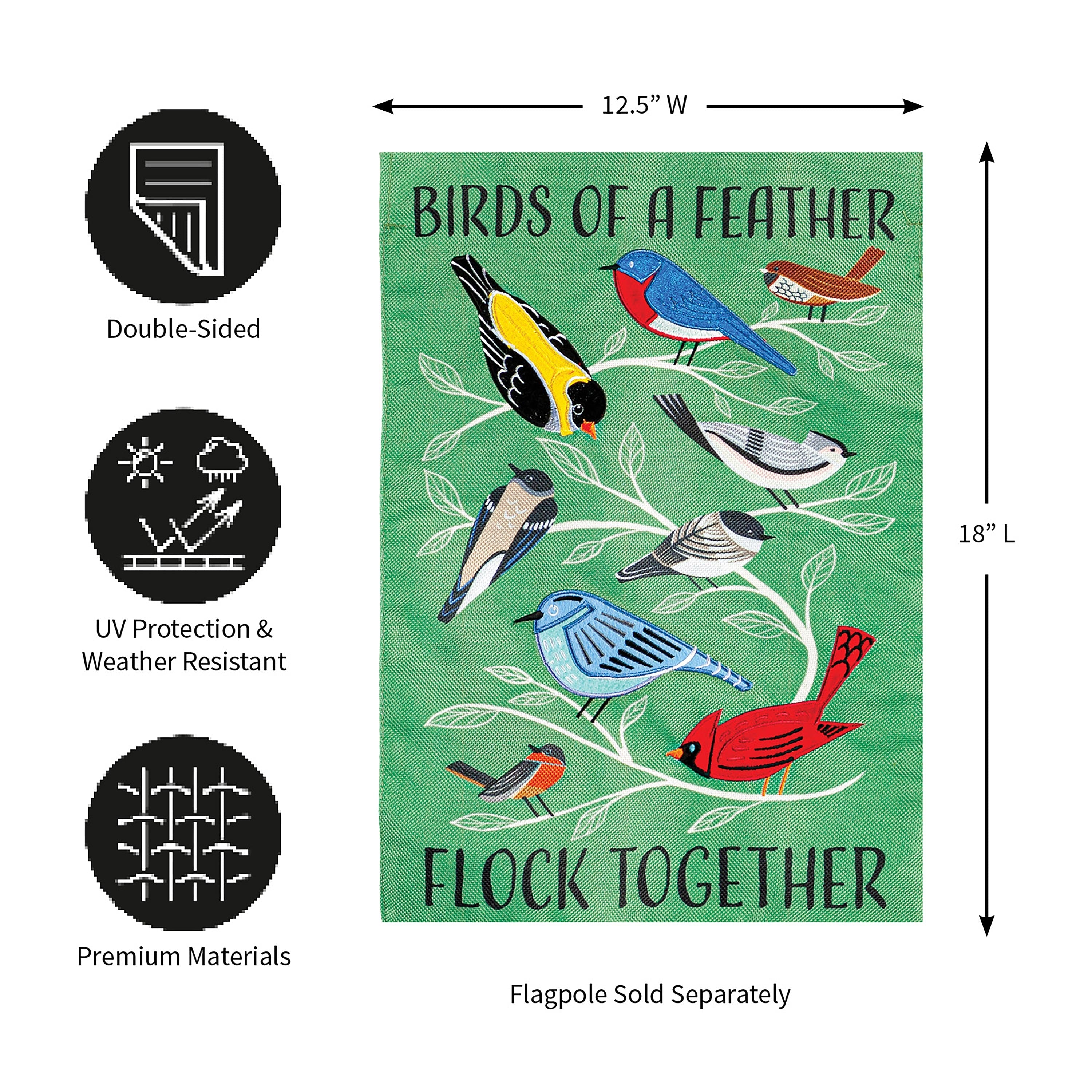 Flock Together Garden Flag - Sports Collectibles, Sports Memorabilia, Sports Fan Shop, Sports Gifts