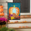 Pattern Pumpkin on Teal Applique Garden Flag - Sports Collectibles, Sports Memorabilia, Sports Fan Shop, Sports Gifts