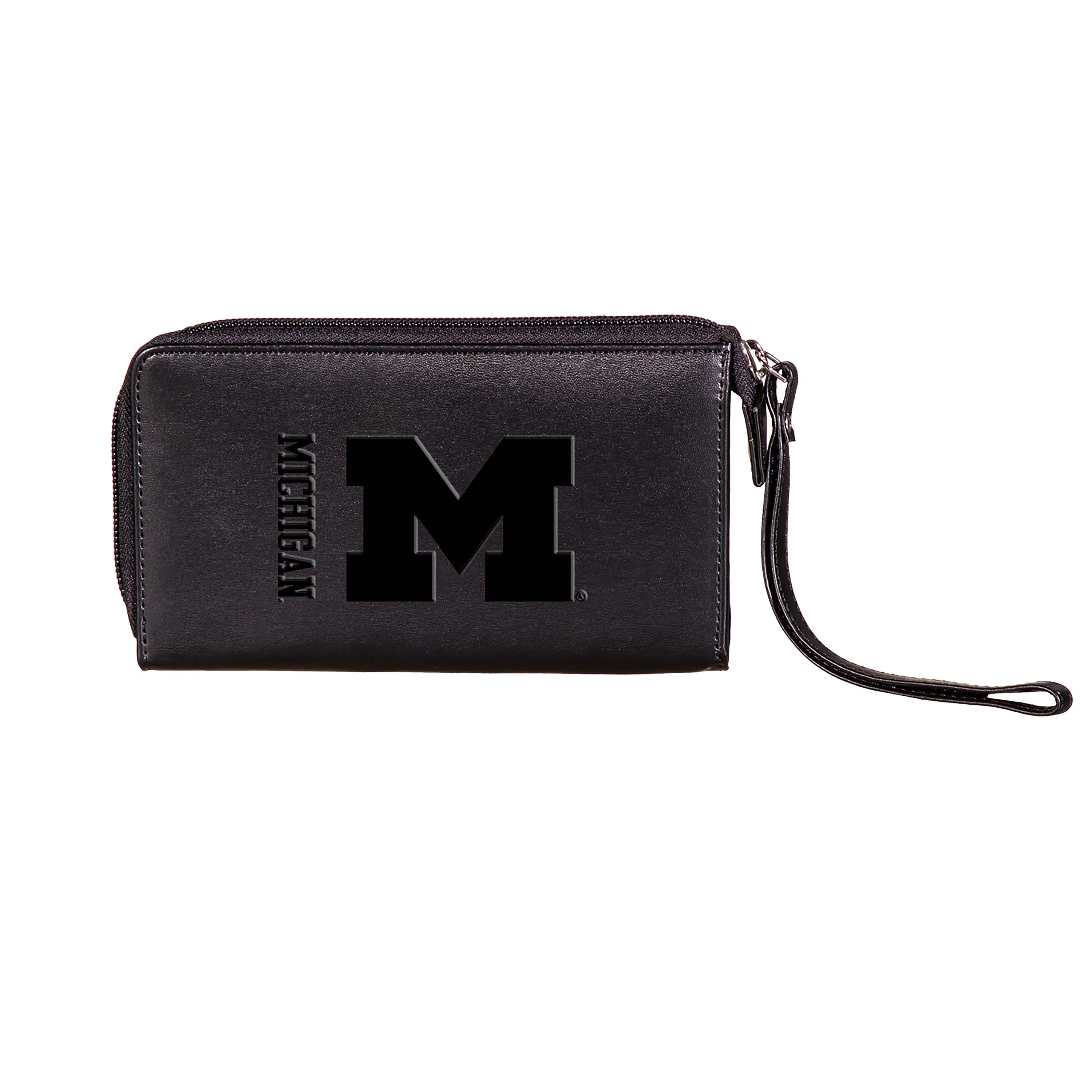 Wristlet Wallet, Black, University Of Michigan - Sports Collectibles, Sports Memorabilia, Sports Fan Shop, Sports Gifts