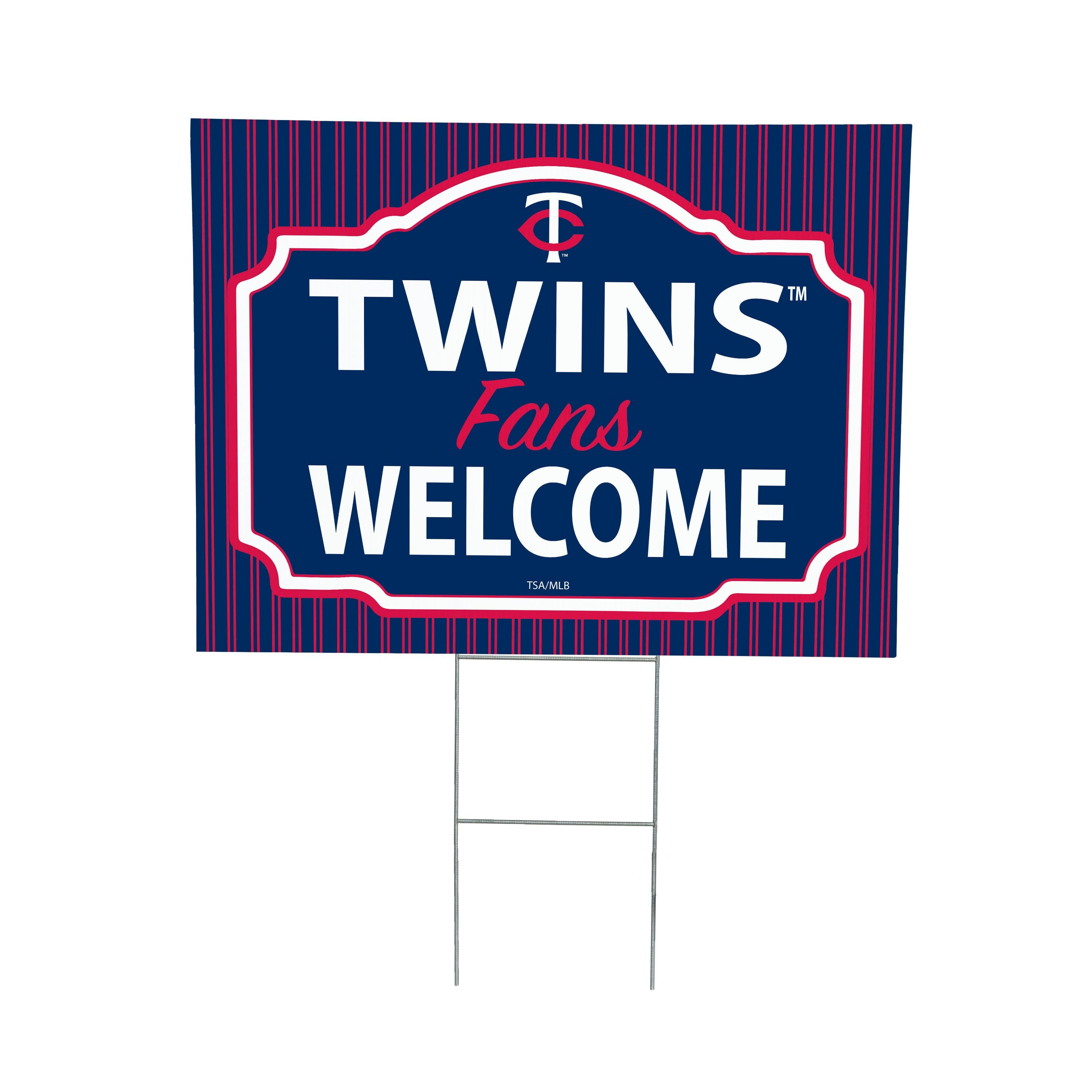Minnesota Twins Coroplast Yard Sign, "Fans Welcome"
