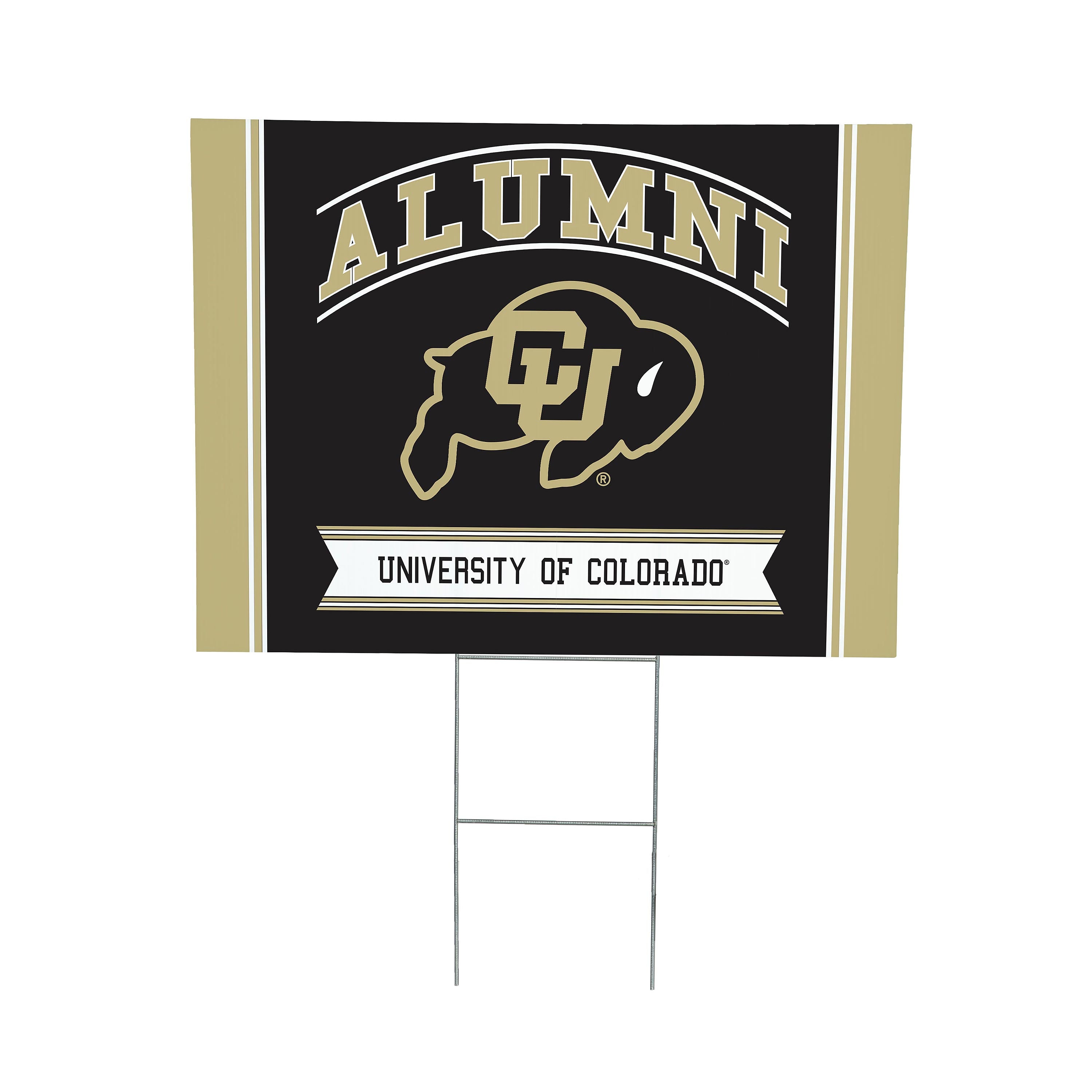 University of Colorado Coroplast Yard Sign Alumni - Sports Collectibles, Sports Memorabilia, Sports Fan Shop, Sports Gifts